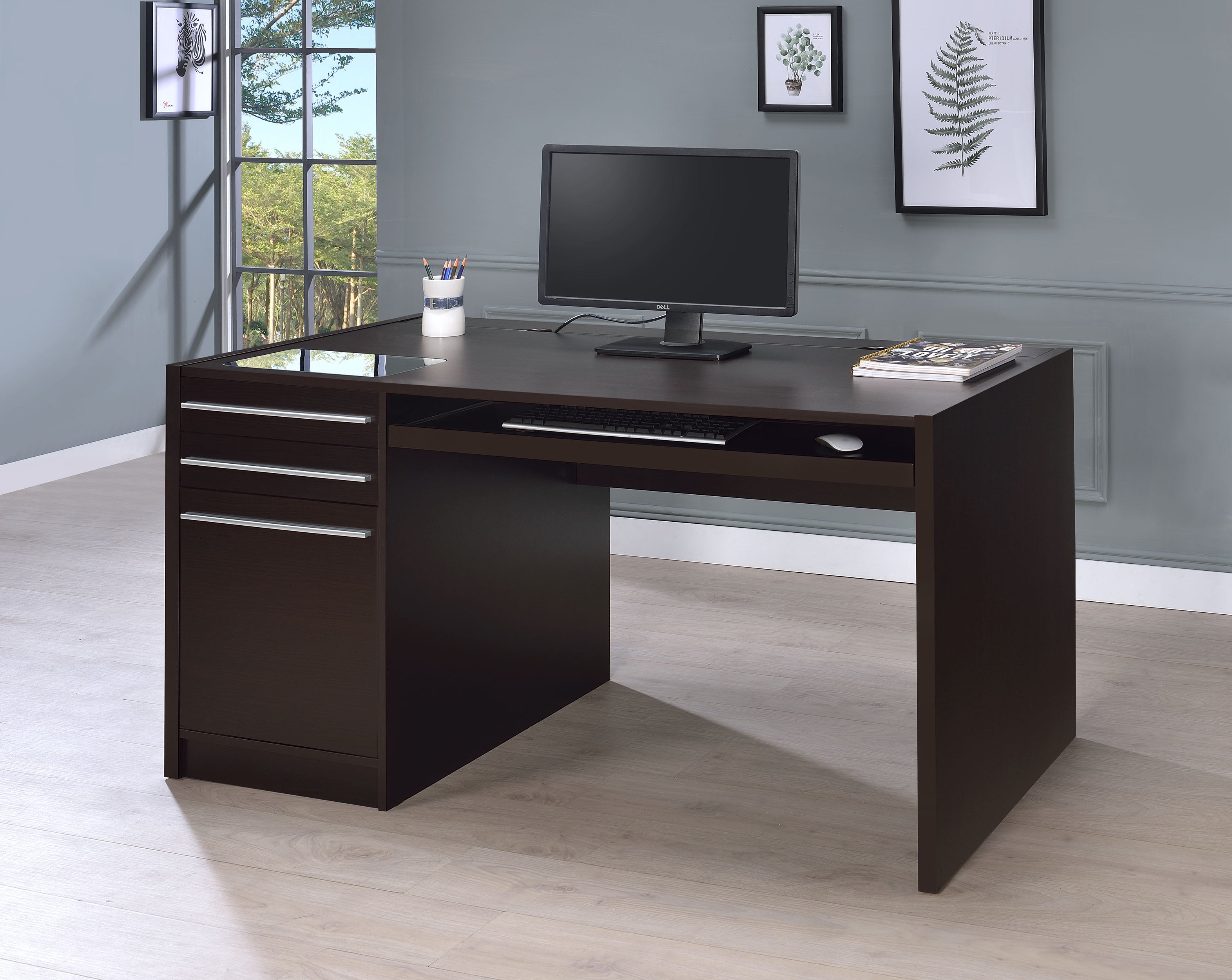 Halston Computer Desk - Ideal Furniture (Fresno,CA)