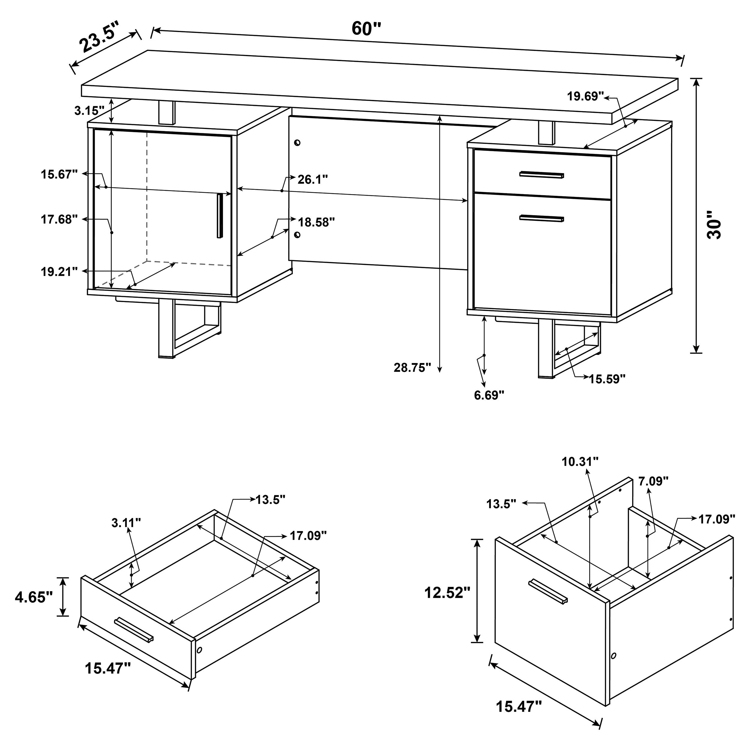 Lawtey Computer Desk - Ideal Furniture (Fresno,CA)