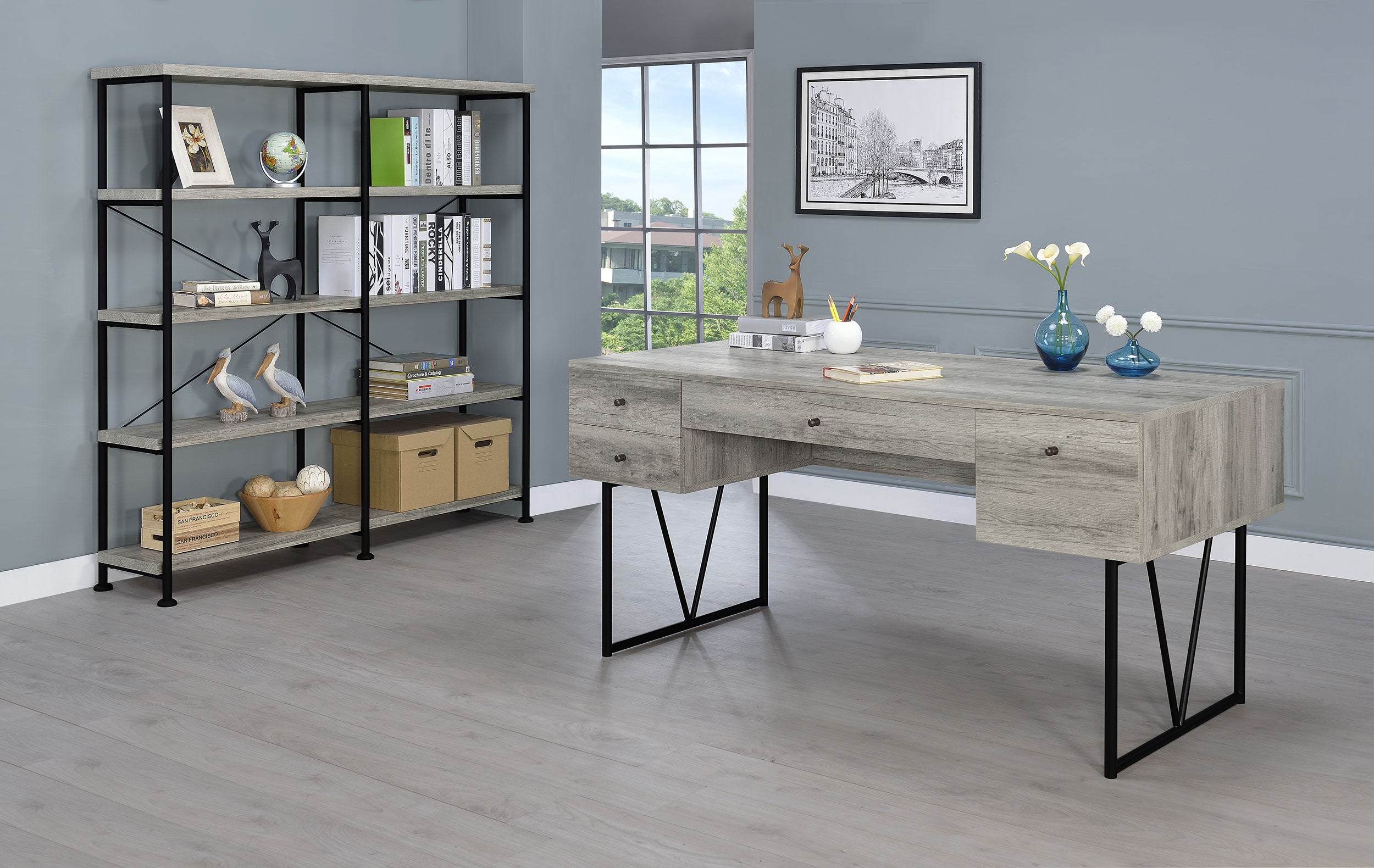 Analiese Bookshelf - Ideal Furniture (Fresno,CA)