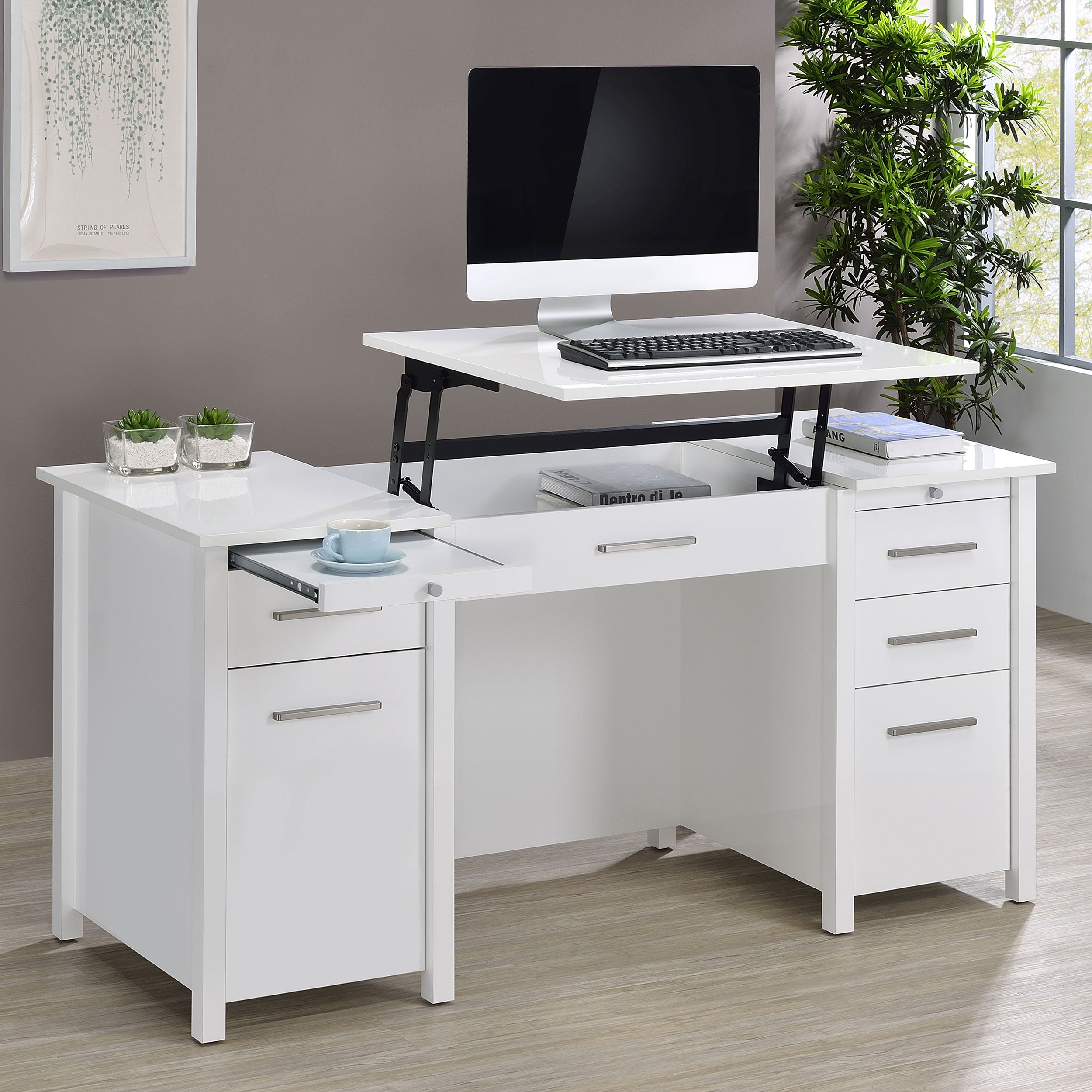 Dylan Computer Desk with Lift-Top - Ideal Furniture (Fresno,CA)