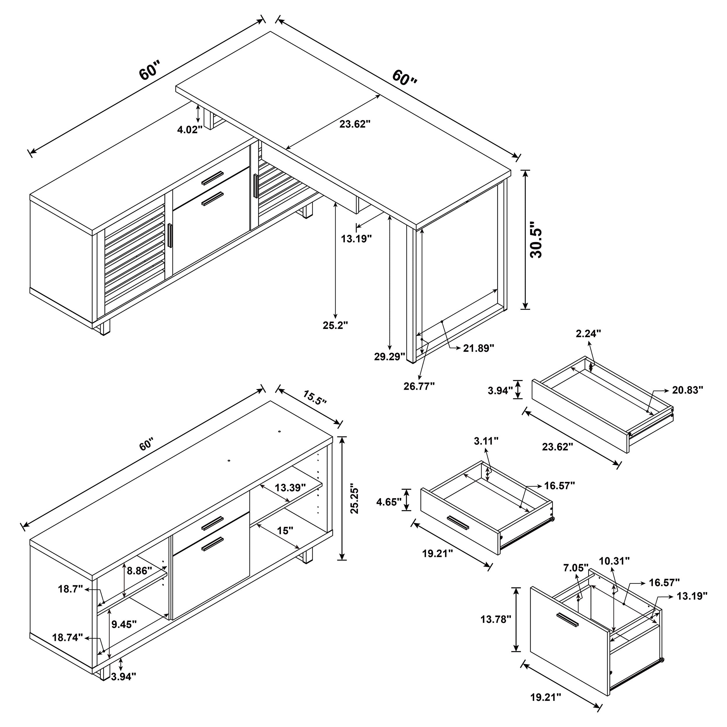 Maddox Computer Desk - Ideal Furniture (Fresno,CA)