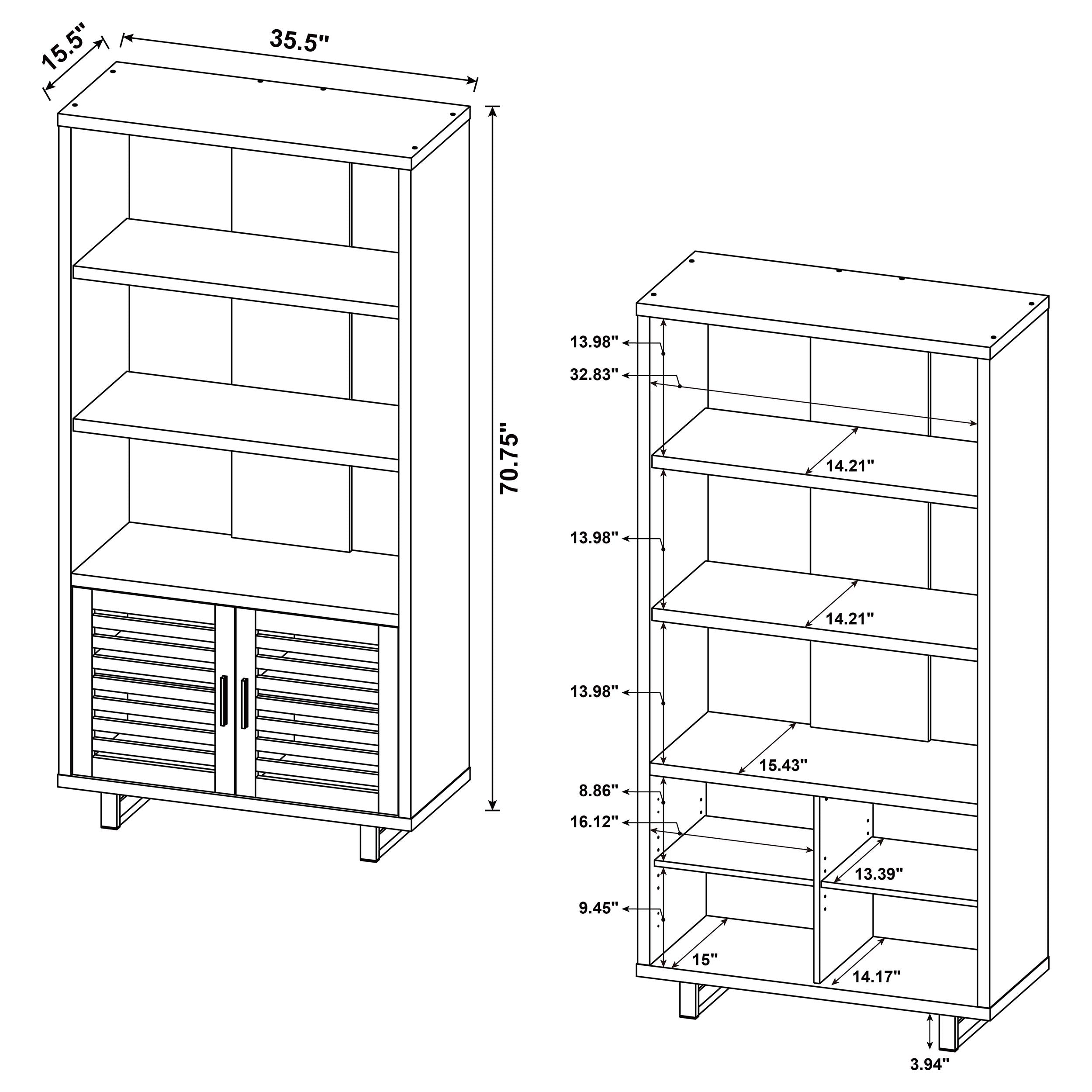 Maddox Bookshelf - Ideal Furniture (Fresno,CA)