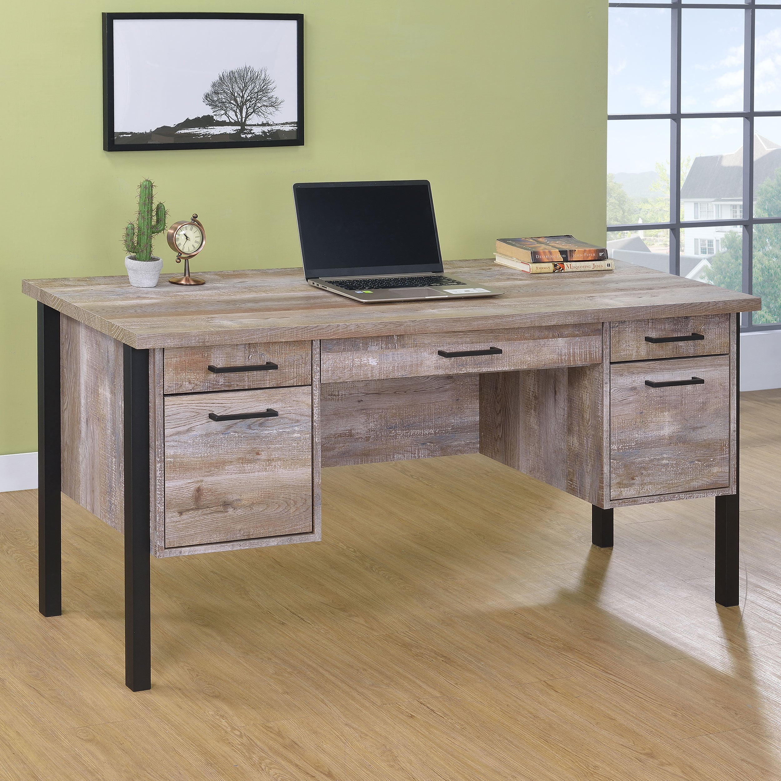 Samson Computer Desk - Ideal Furniture (Fresno,CA)