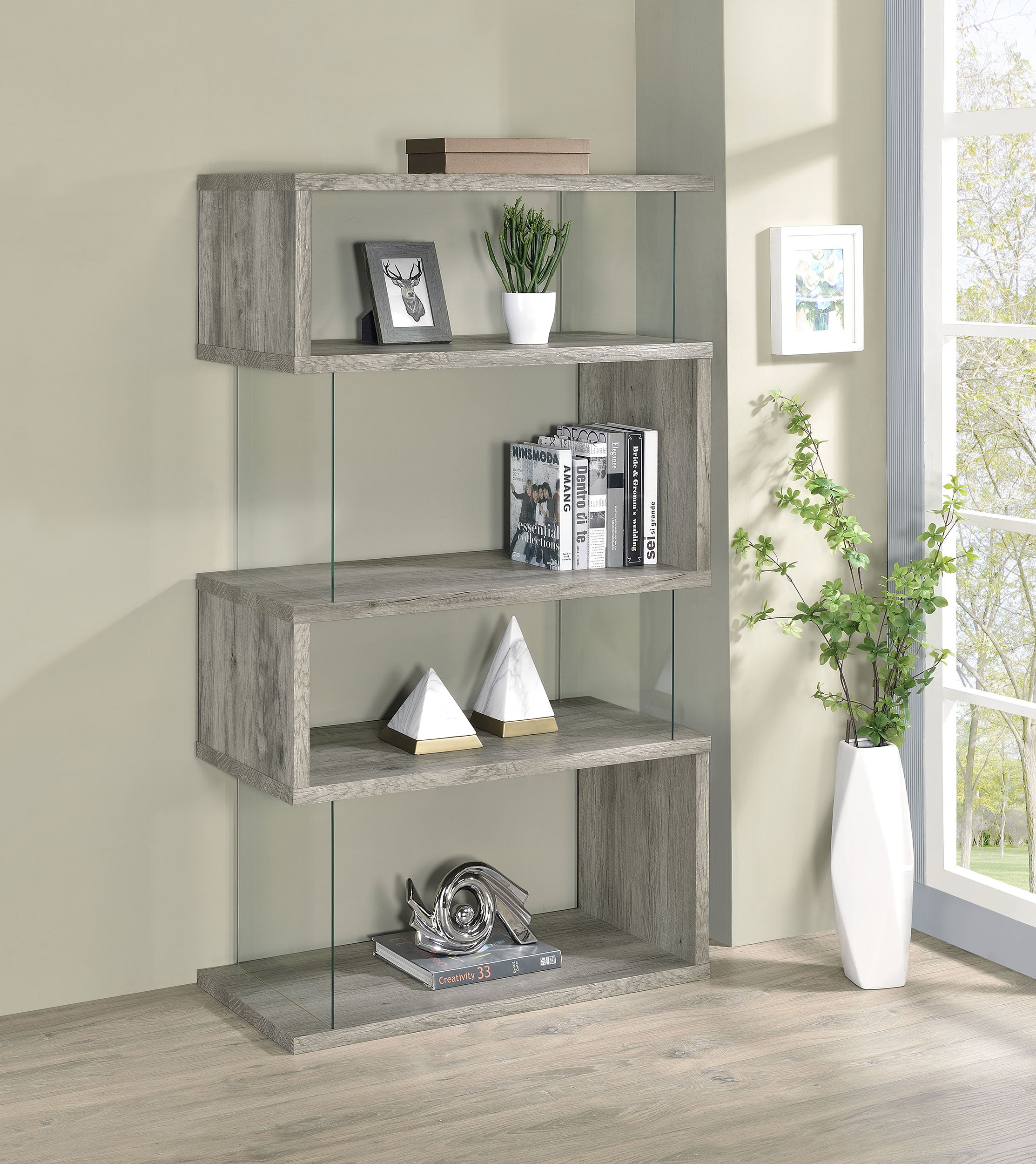 Emelle Bookshelf - Ideal Furniture (Fresno,CA)