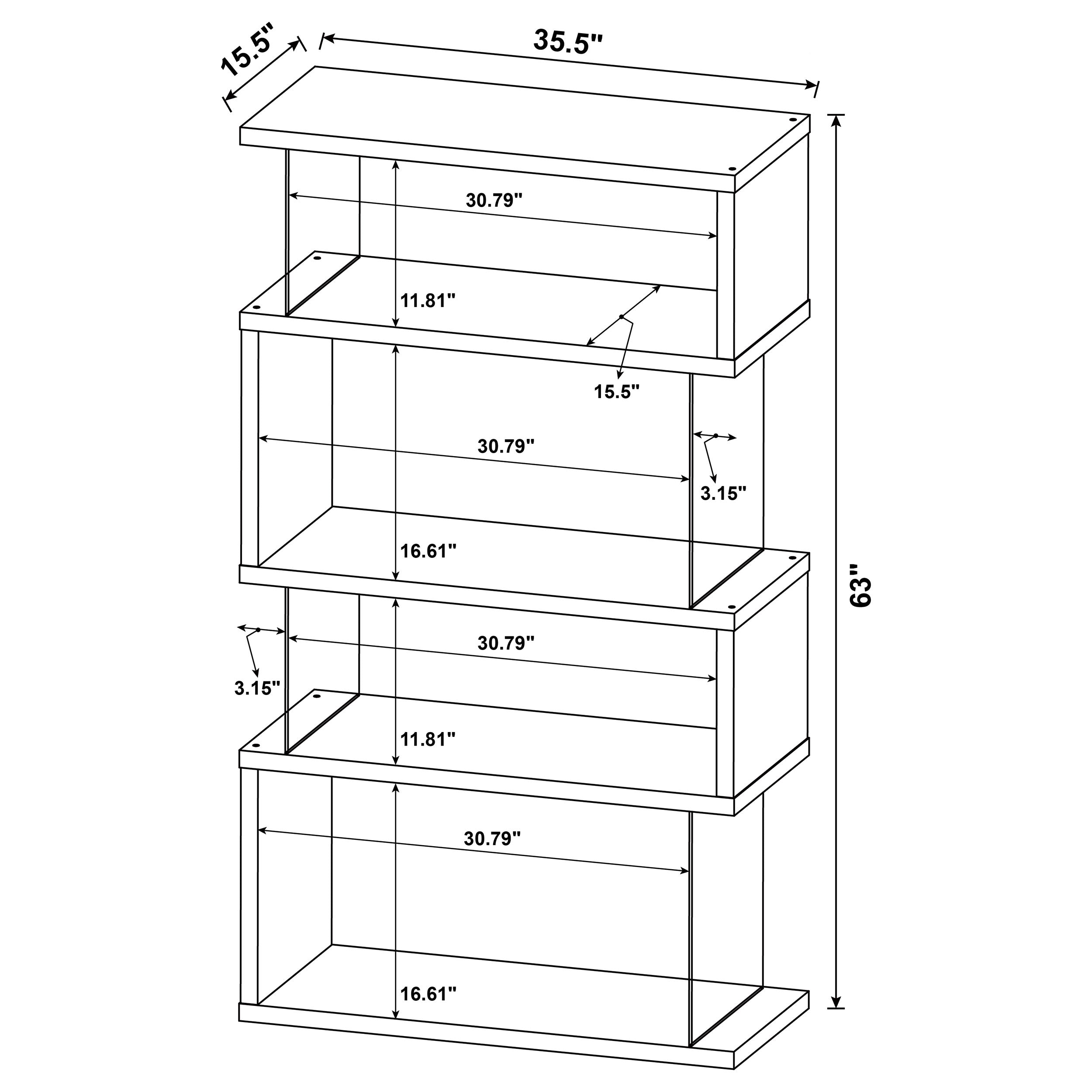 Emelle Bookshelf - Ideal Furniture (Fresno,CA)