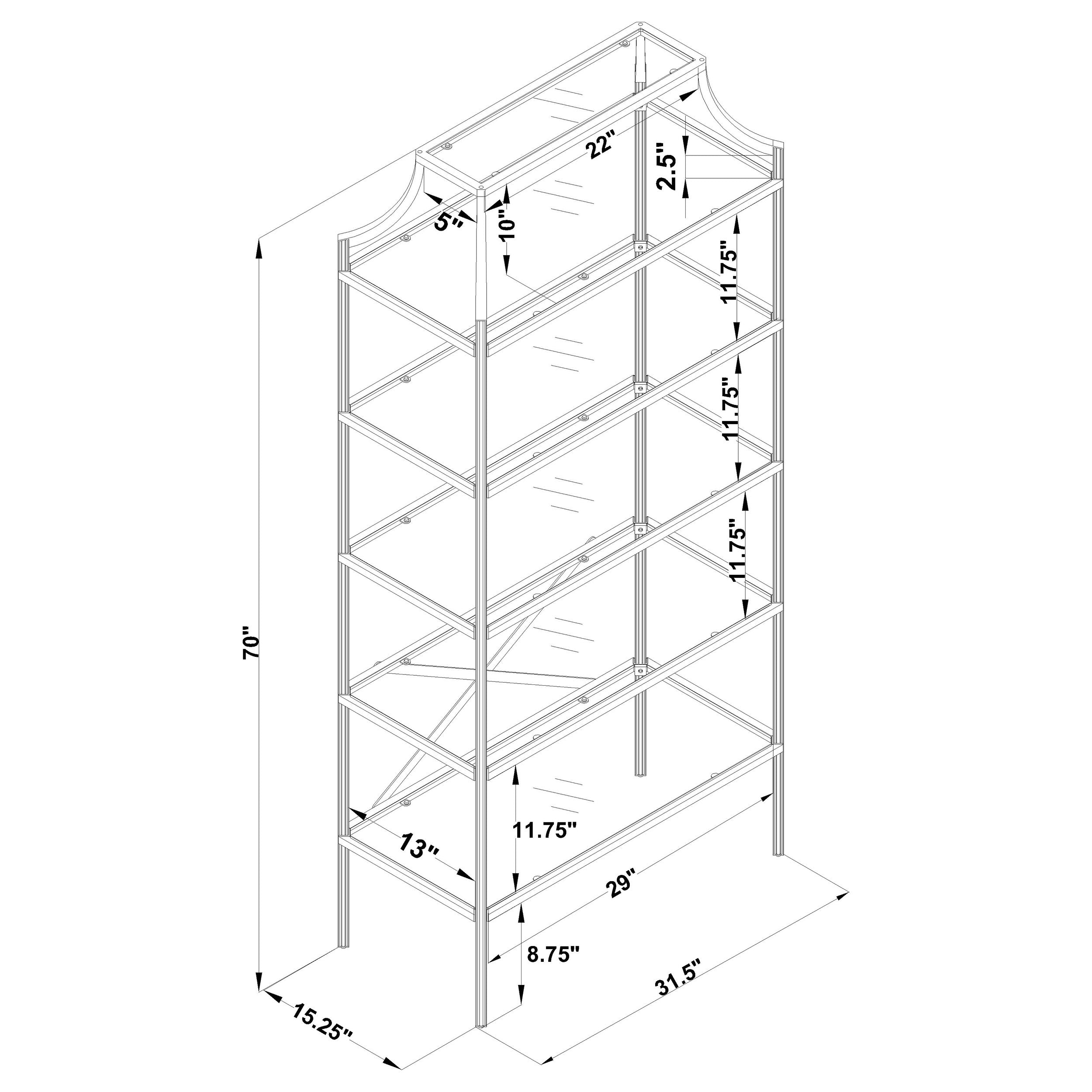 Serena Bookshelf - Ideal Furniture (Fresno,CA)