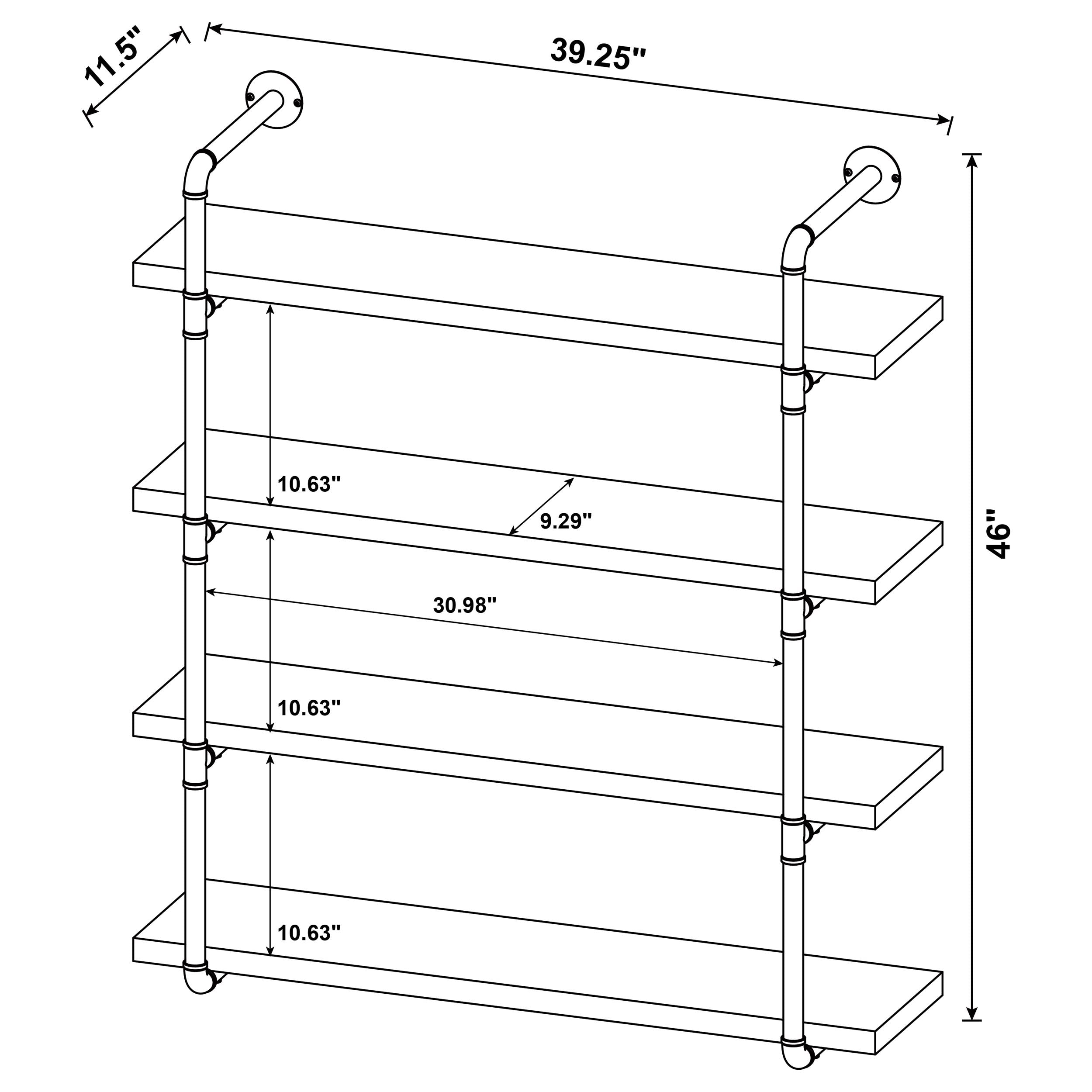 Elmcrest Wall Shelf - Ideal Furniture (Fresno,CA)