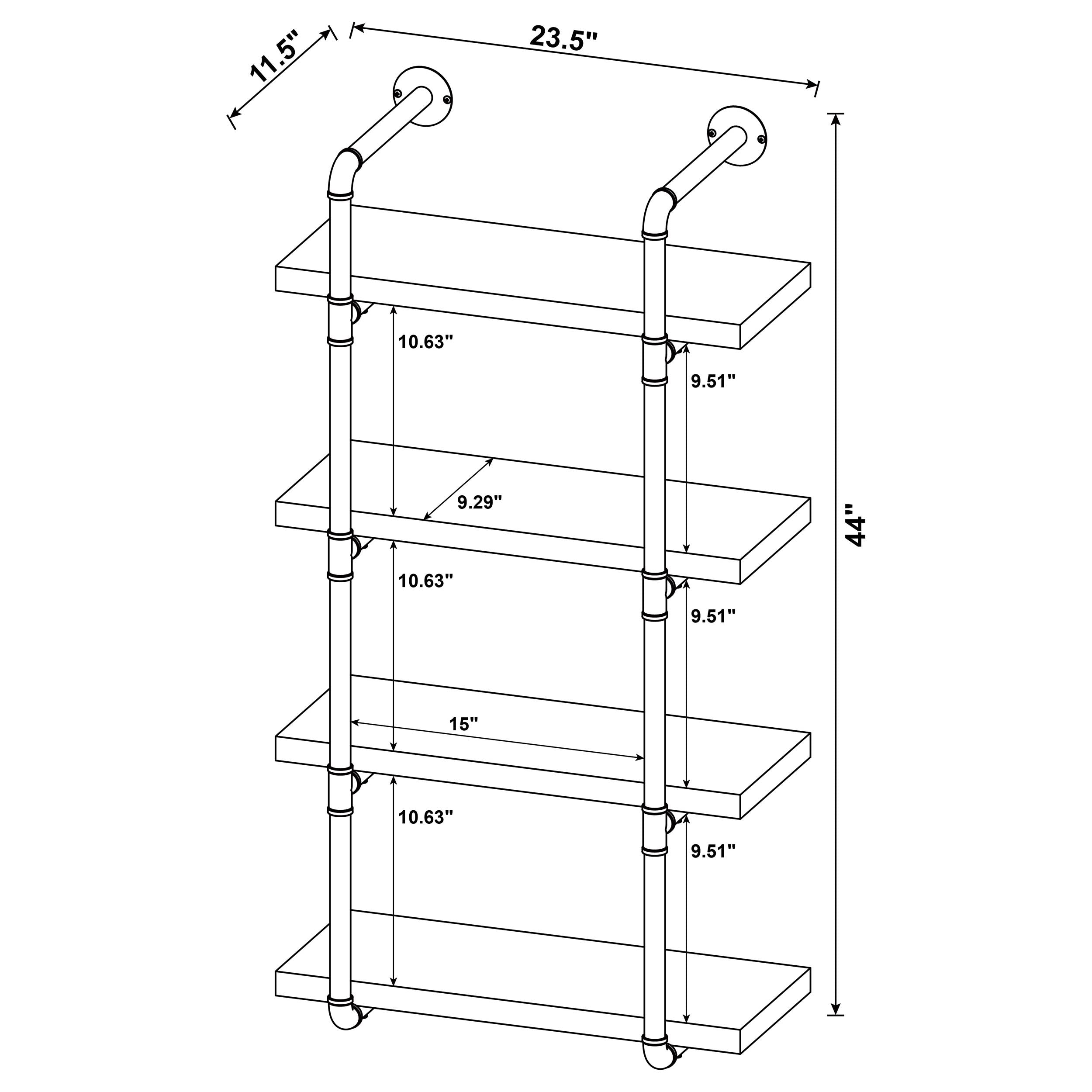 Elmcrest Wall Shelf - Ideal Furniture (Fresno,CA)