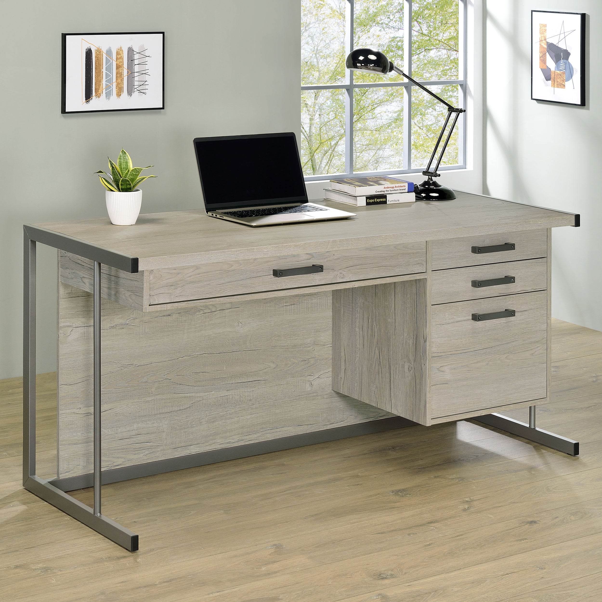 Loomis Computer Desk - Ideal Furniture (Fresno,CA)