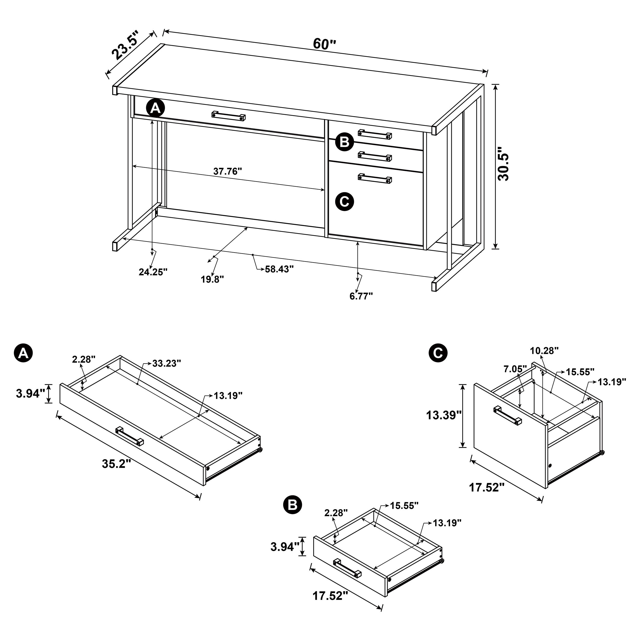 Loomis Computer Desk - Ideal Furniture (Fresno,CA)