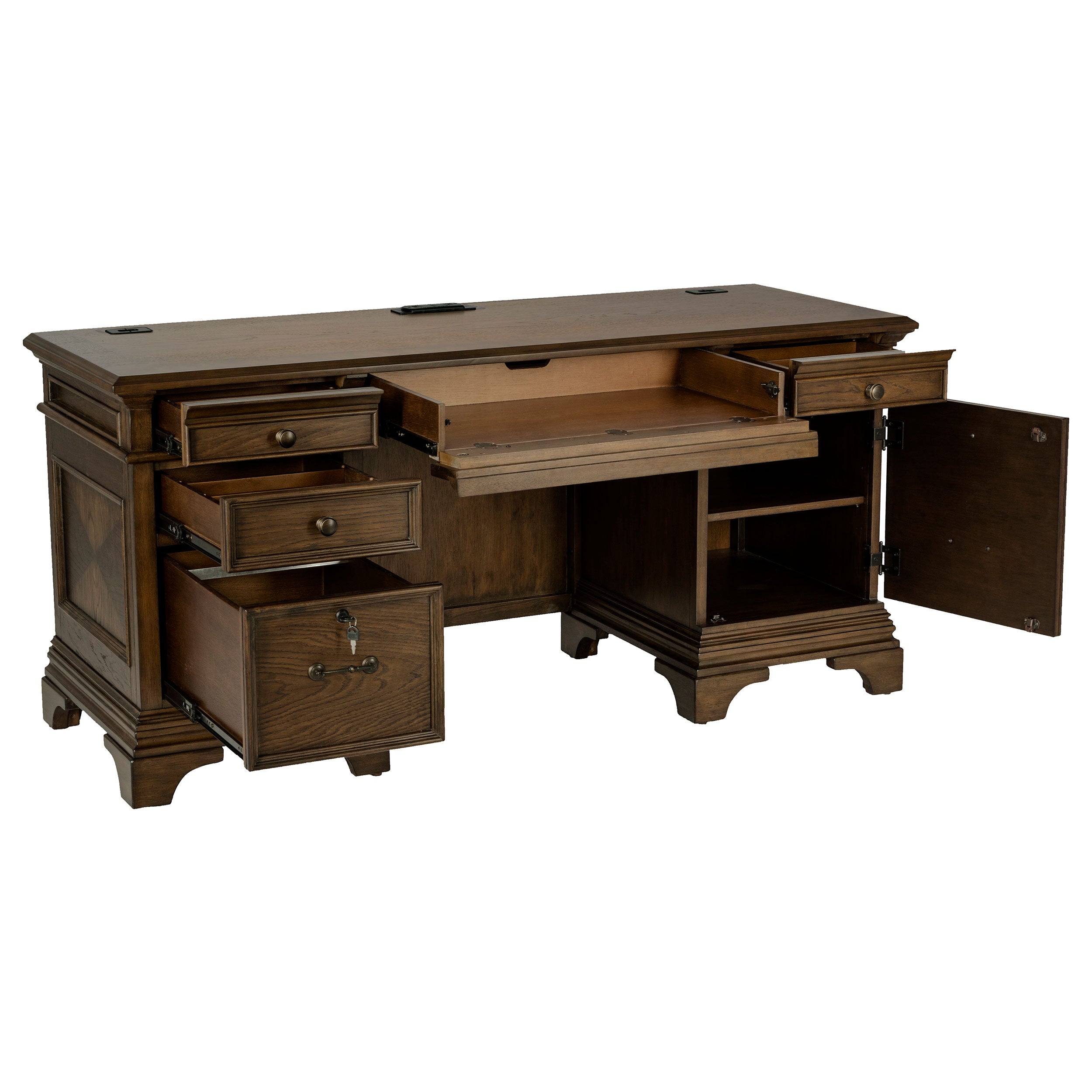 Hartshill Credenza Desk - Ideal Furniture (Fresno,CA)