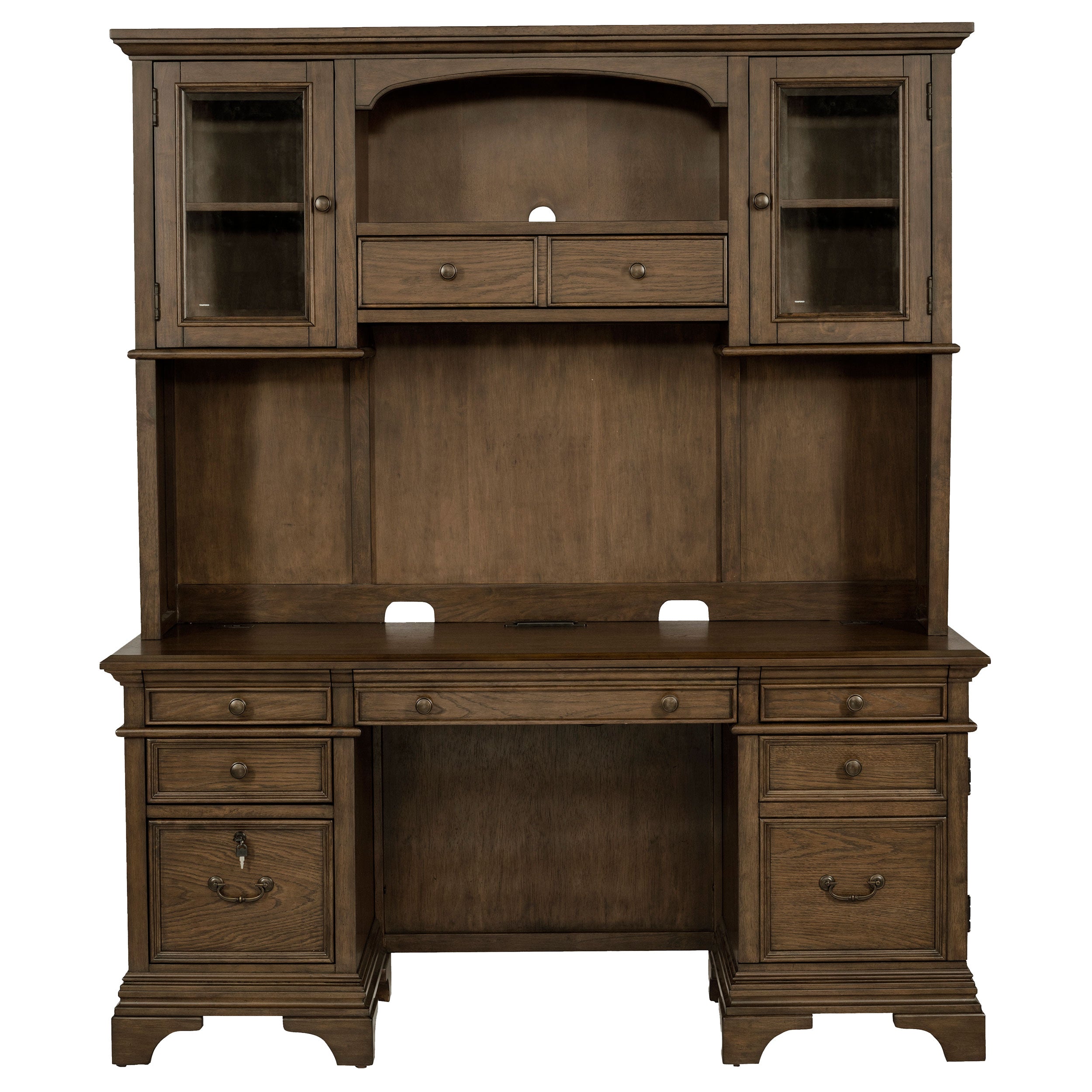 Hartshill Credenza Desk with Hutch - Ideal Furniture (Fresno,CA)