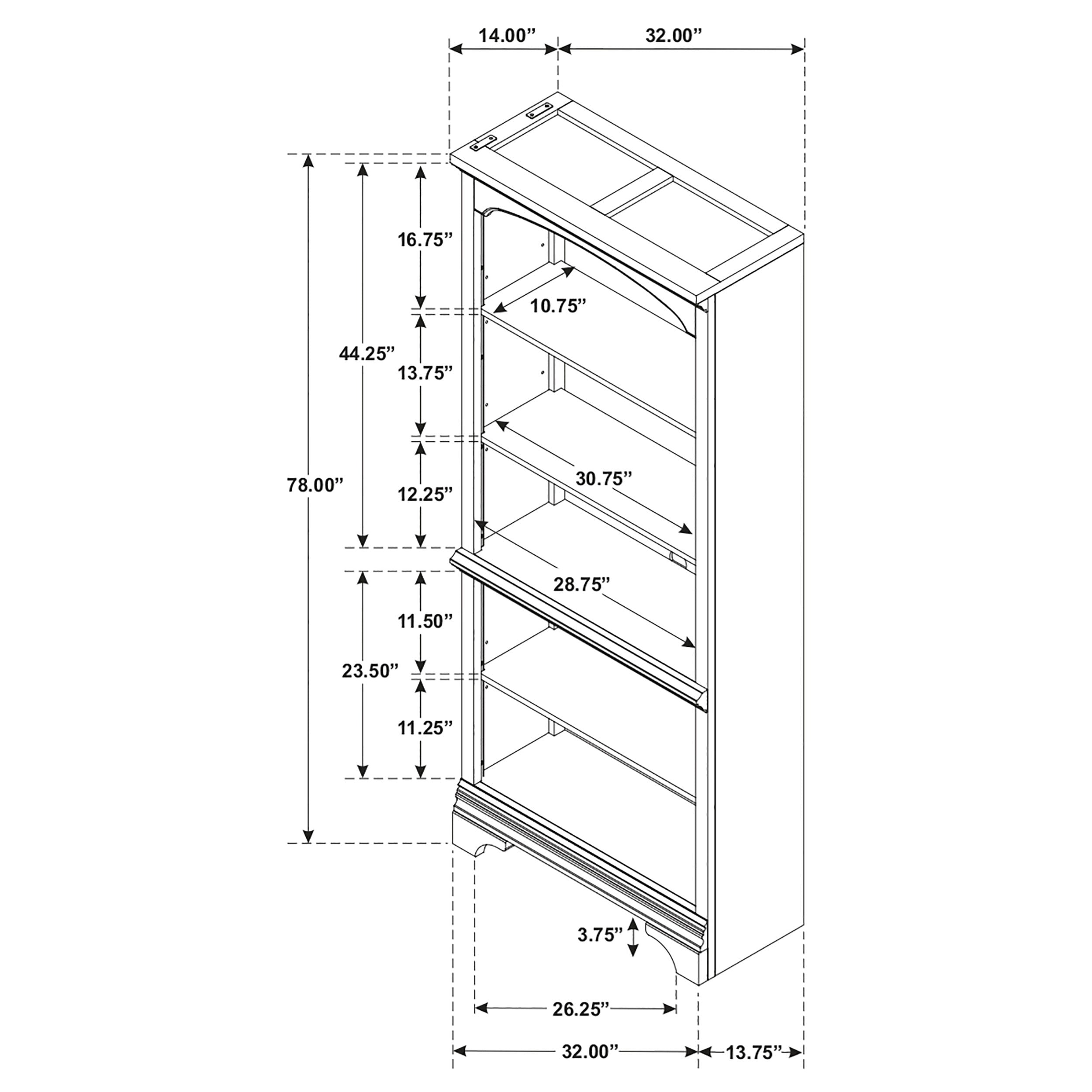 Hartshill Bookcase - Ideal Furniture (Fresno,CA)