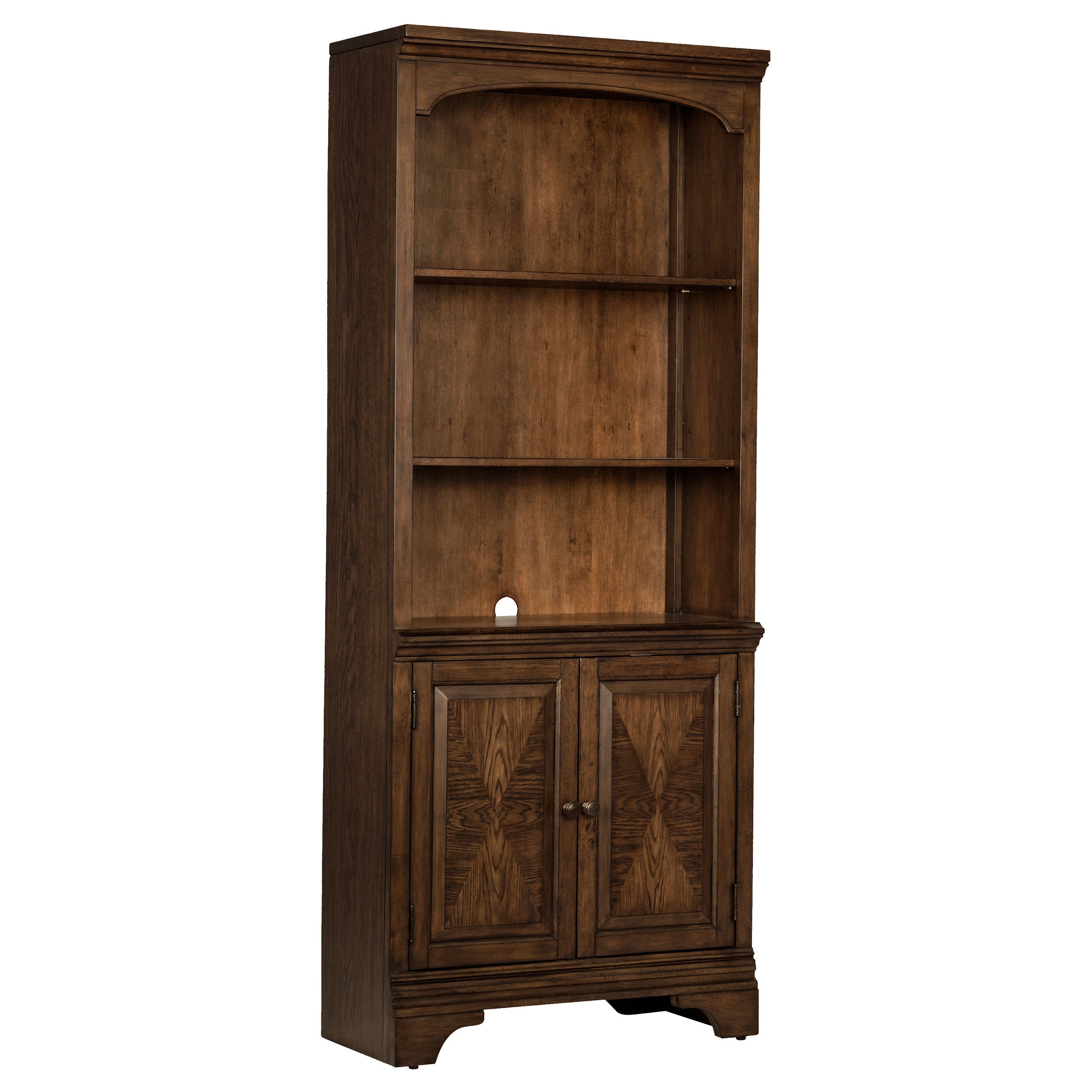 Hartshill Bookcase with Cabinet - Ideal Furniture (Fresno,CA)