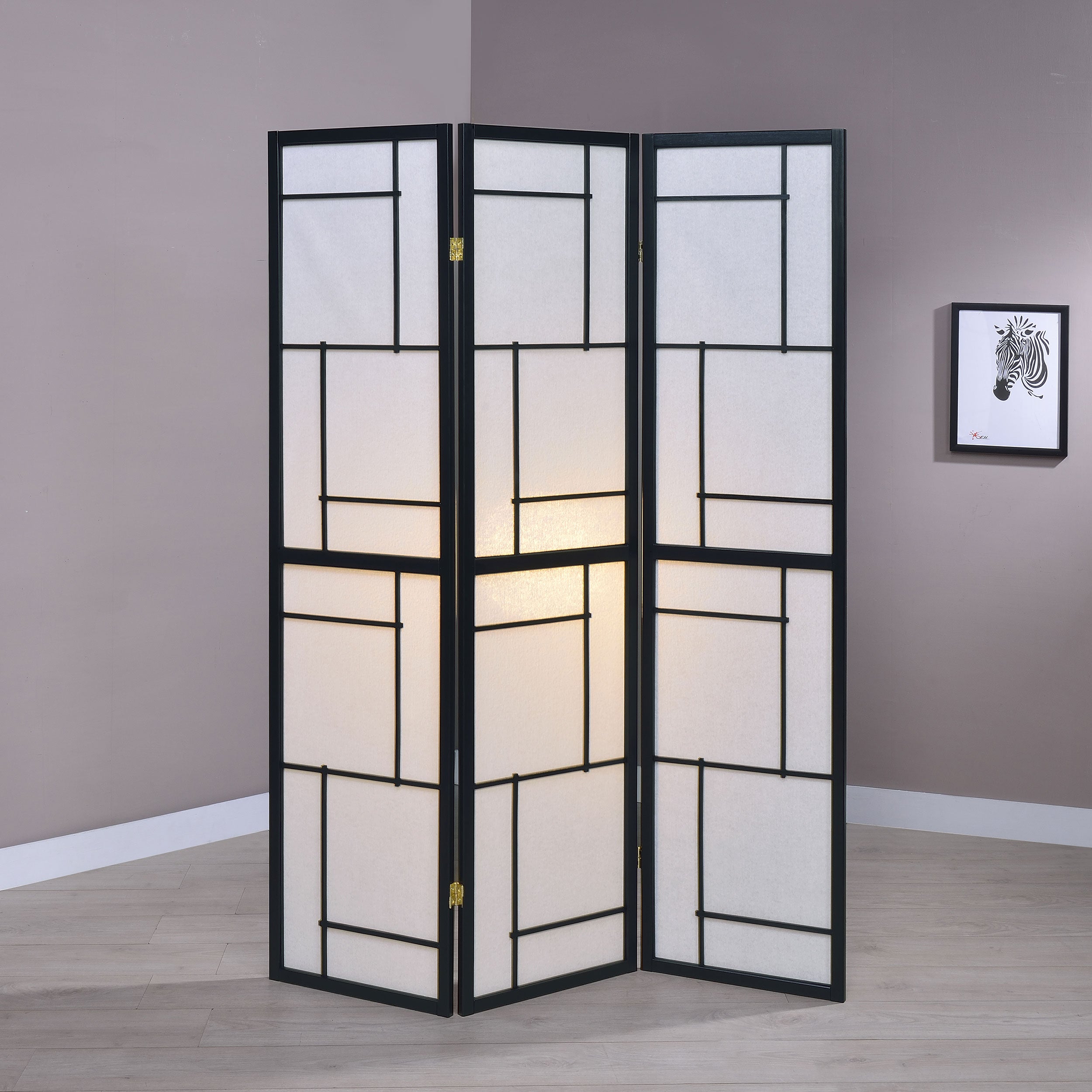 Damis Three-Panel Room Divider - Ideal Furniture (Fresno,CA)