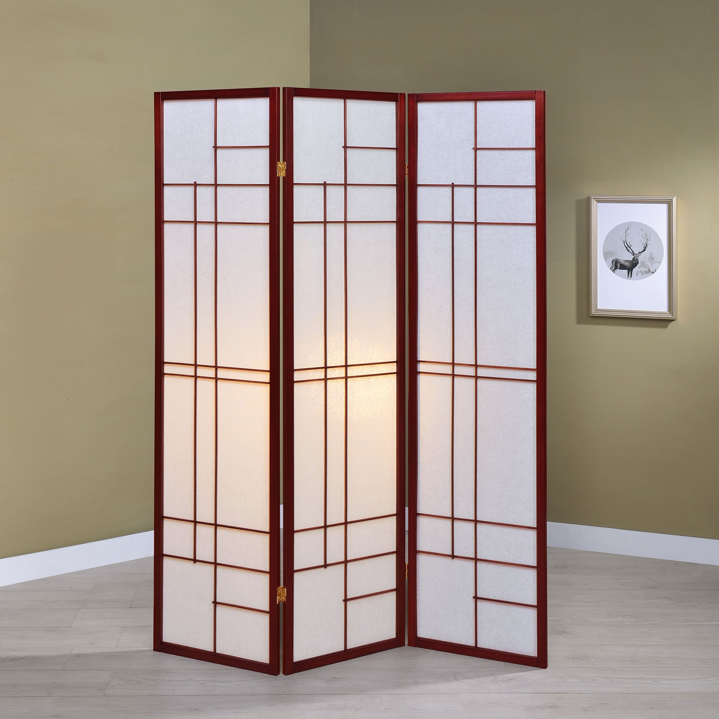 Katerina Three-Panel Room Divider - Ideal Furniture (Fresno,CA)
