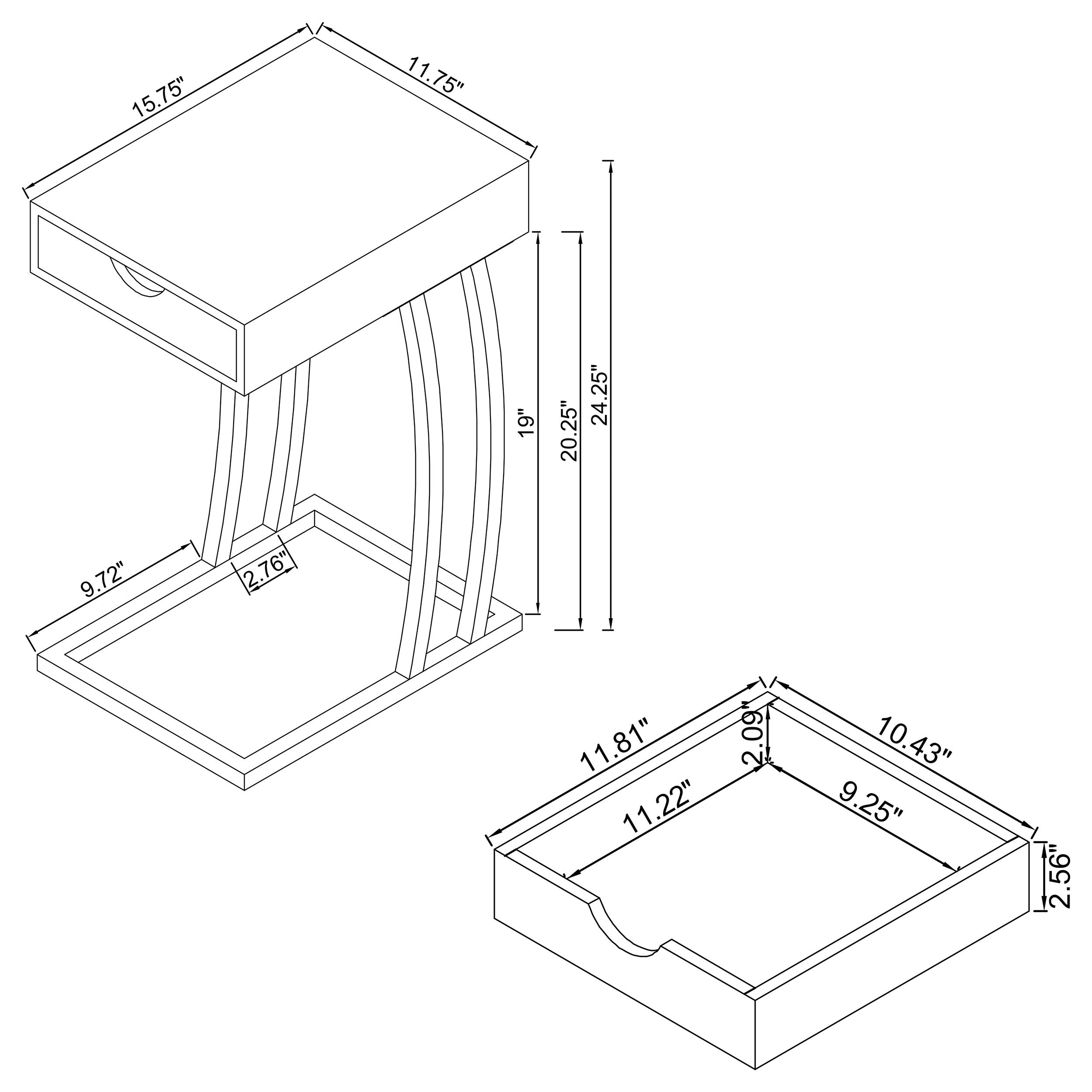Troy Side Table - Ideal Furniture (Fresno,CA)