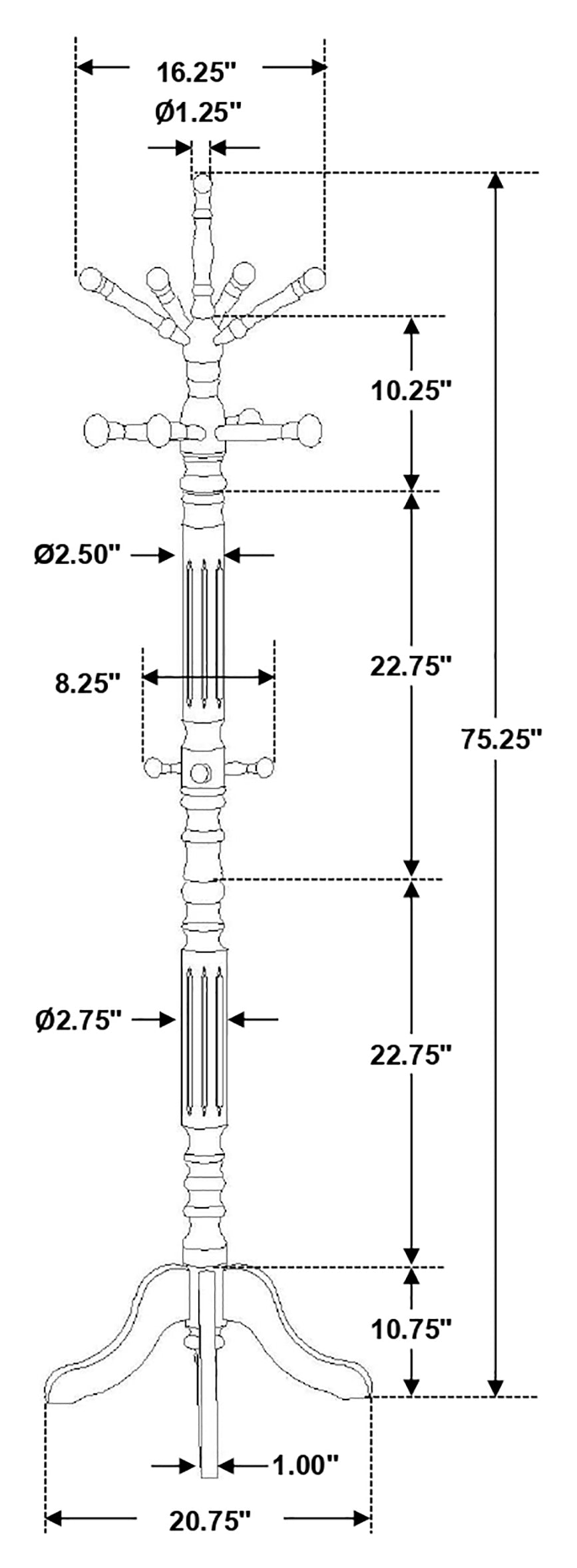 Achelle Coat Rack - Ideal Furniture (Fresno,CA)