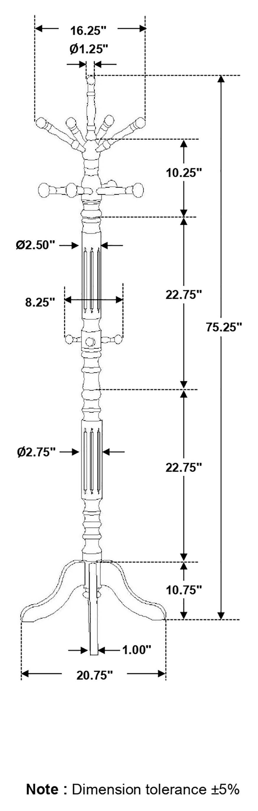 Achelle Coat Rack - Ideal Furniture (Fresno,CA)