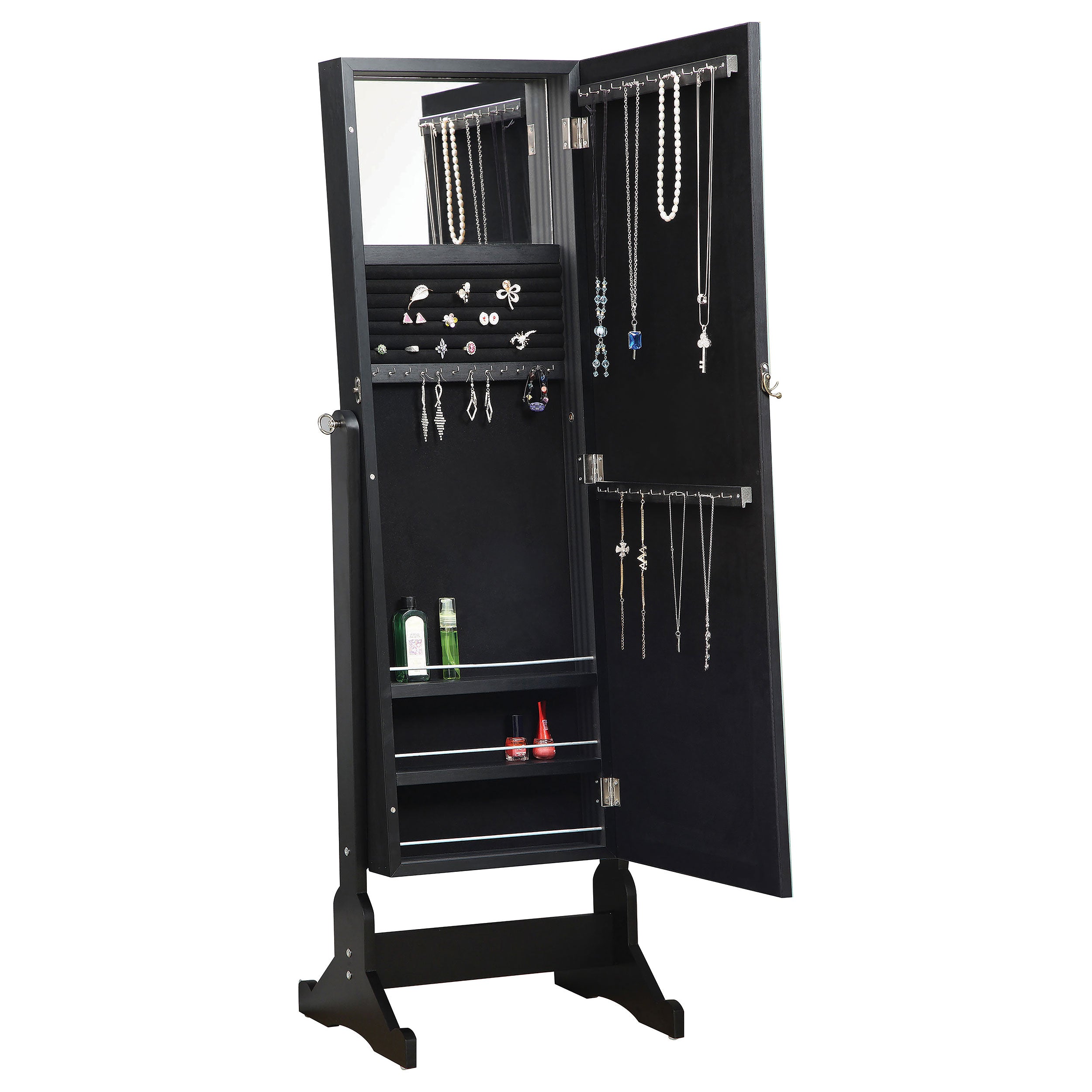 Cortez Jewelry Cheval Mirror - Ideal Furniture (Fresno,CA)