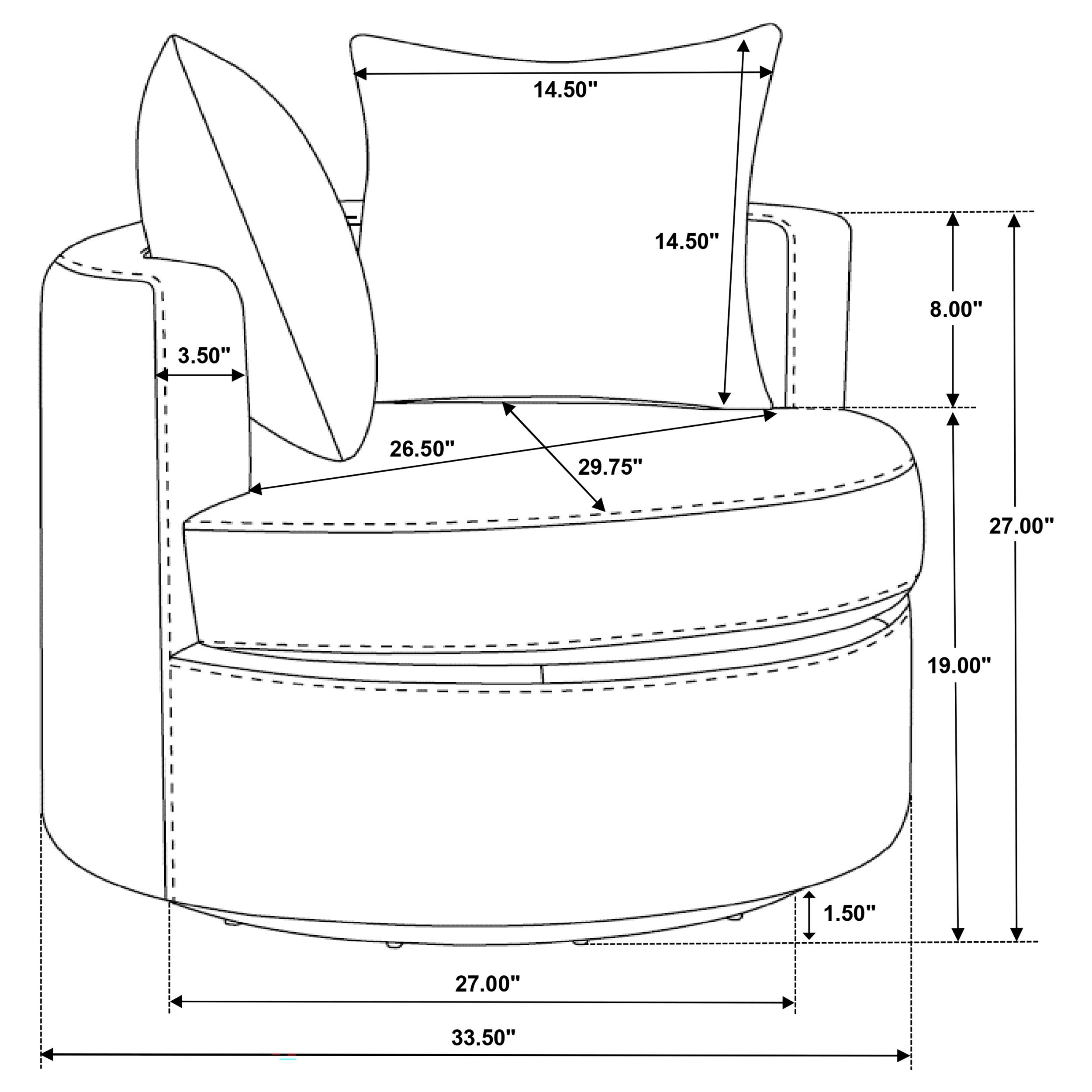 Debbie Swivel Accent Chair - Ideal Furniture (Fresno,CA)