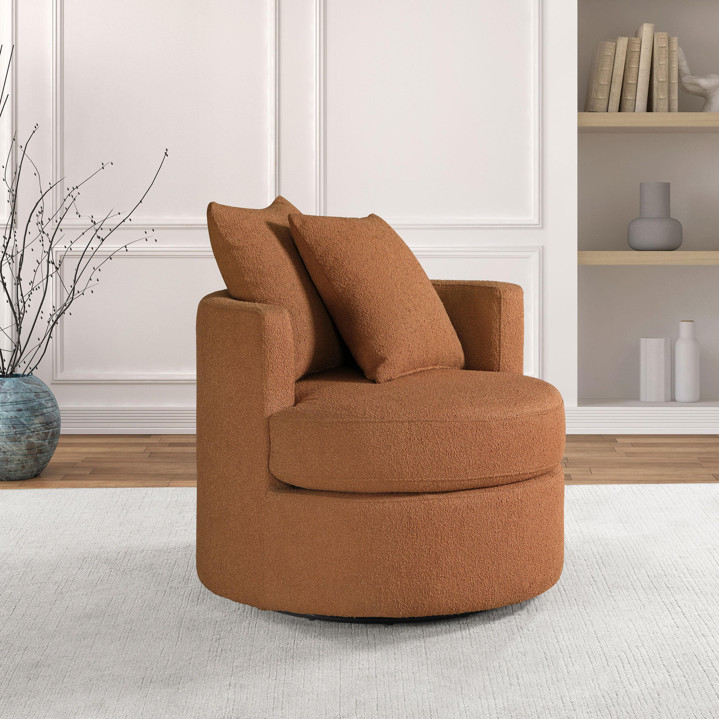 Debbie Swivel Accent Chair - Ideal Furniture (Fresno,CA)