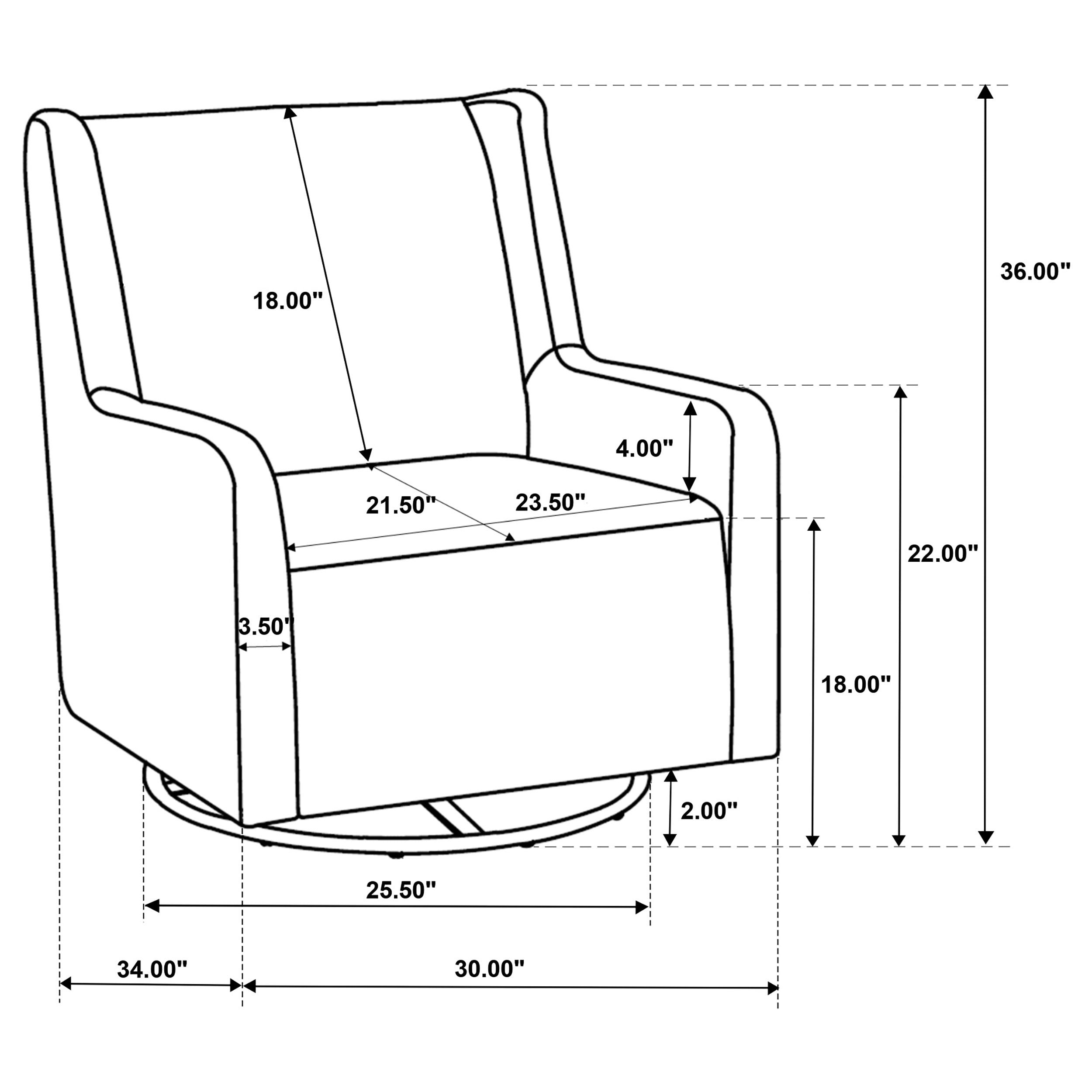 Serra Swivel Glider Chair - Ideal Furniture (Fresno,CA)