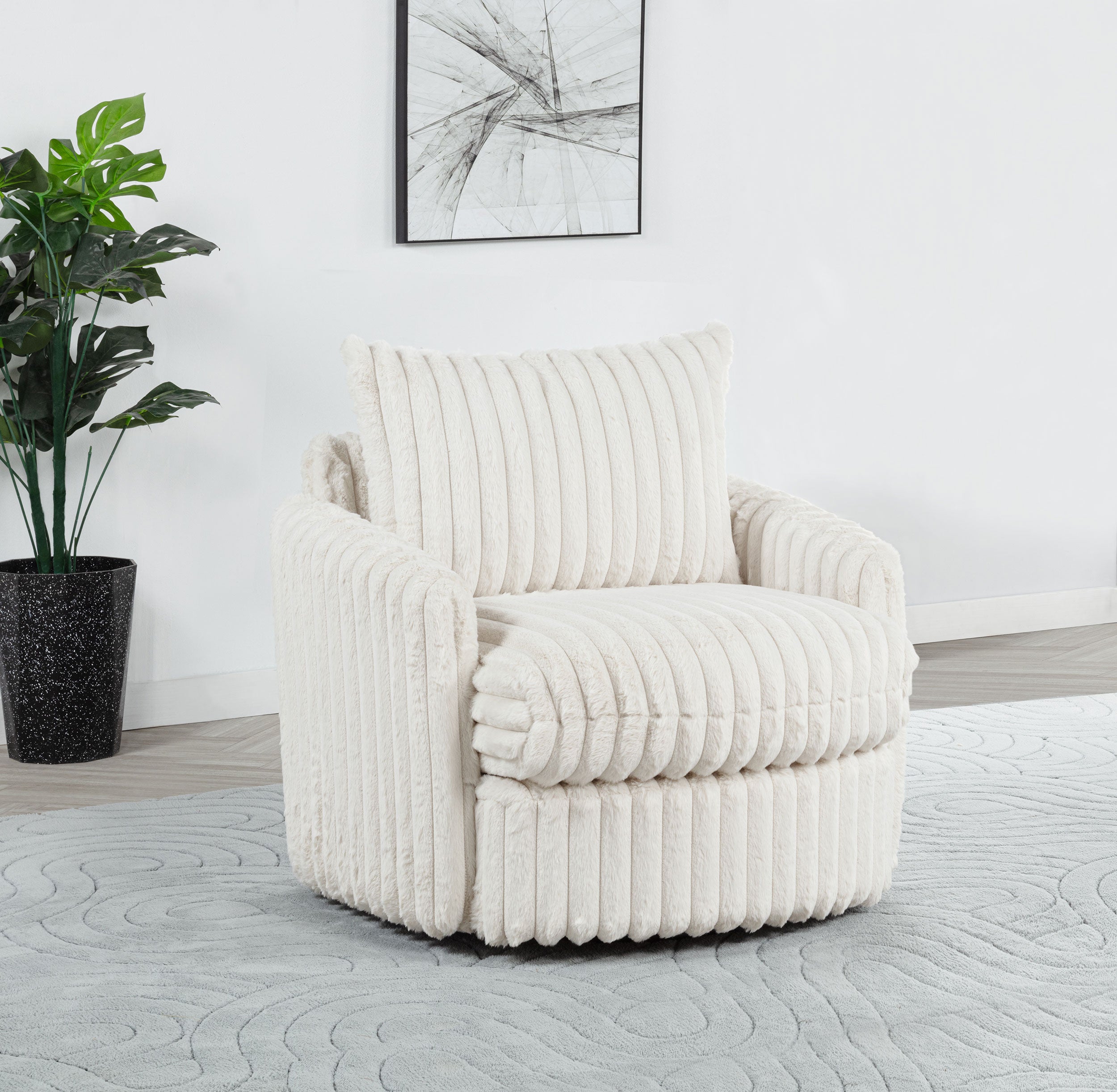 Sarco Swivel Accent Chair - Ideal Furniture (Fresno,CA)