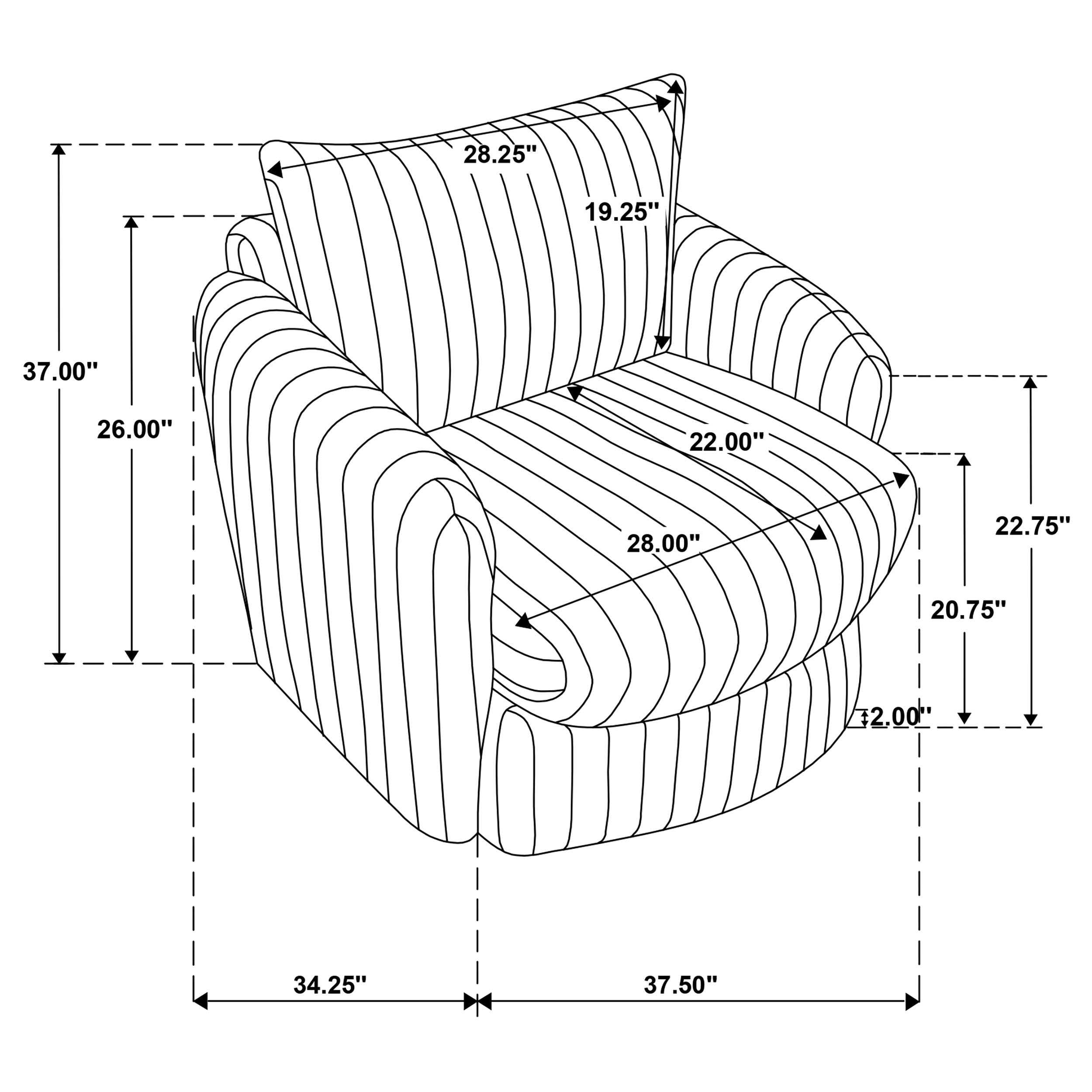 Sarco Swivel Accent Chair - Ideal Furniture (Fresno,CA)