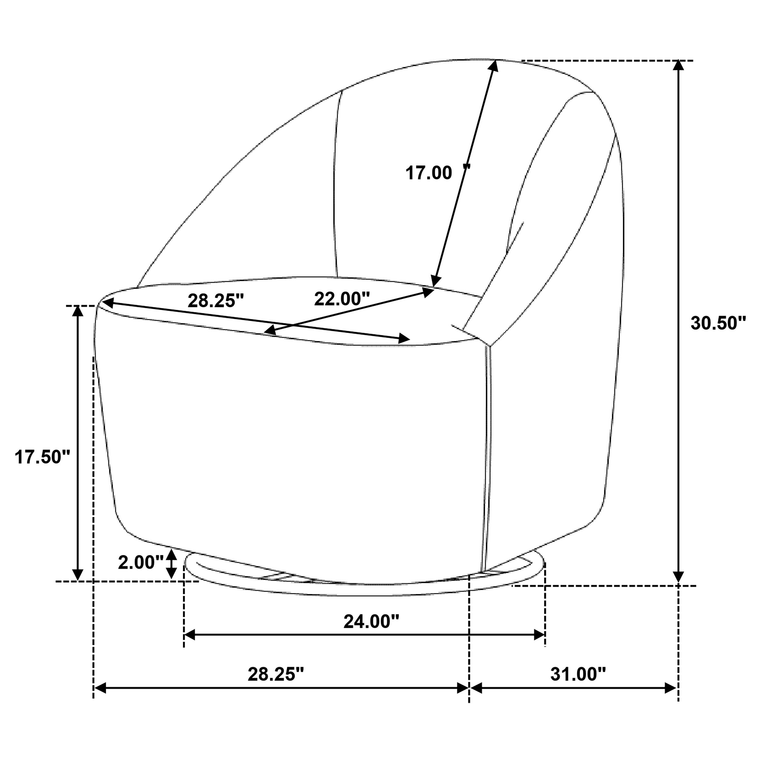 Leon Swivel Accent Chair - Ideal Furniture (Fresno,CA)