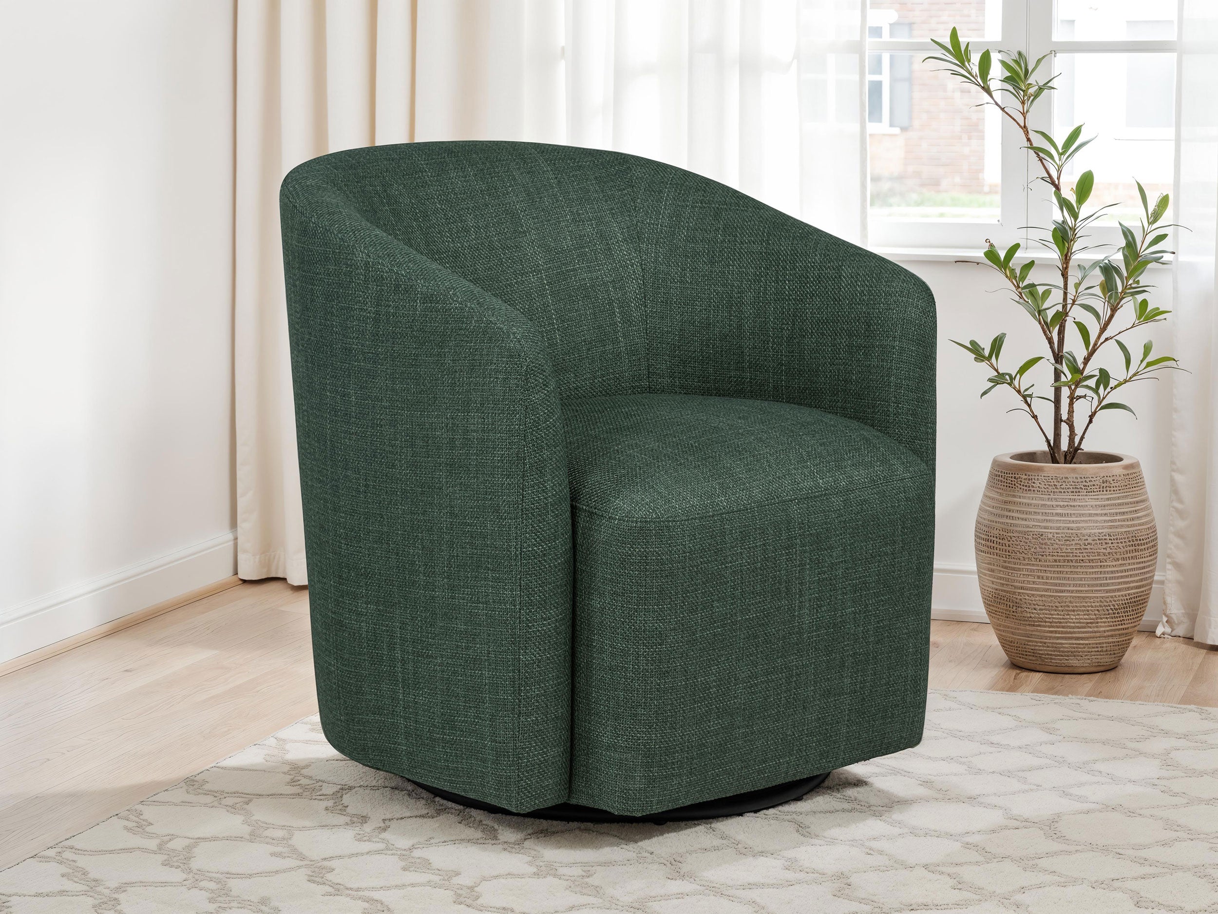 Mossbrook Swivel Accent Chair - Ideal Furniture (Fresno,CA)