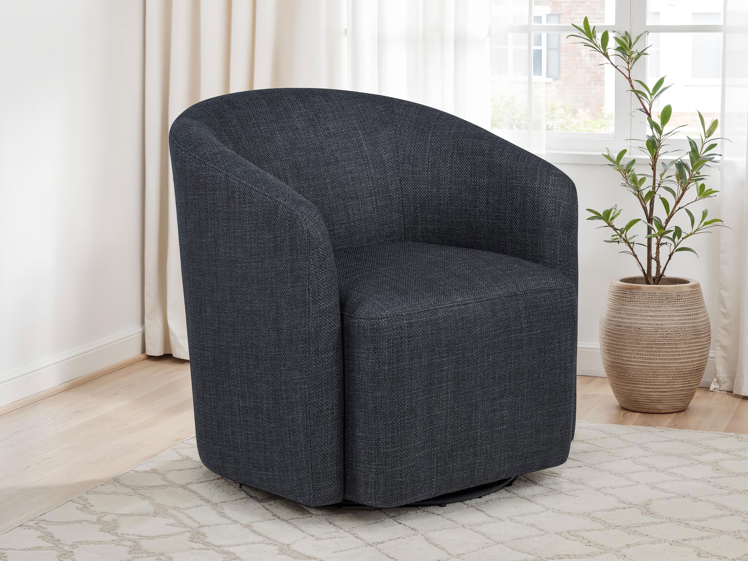 Mossbrook Swivel Accent Chair - Ideal Furniture (Fresno,CA)