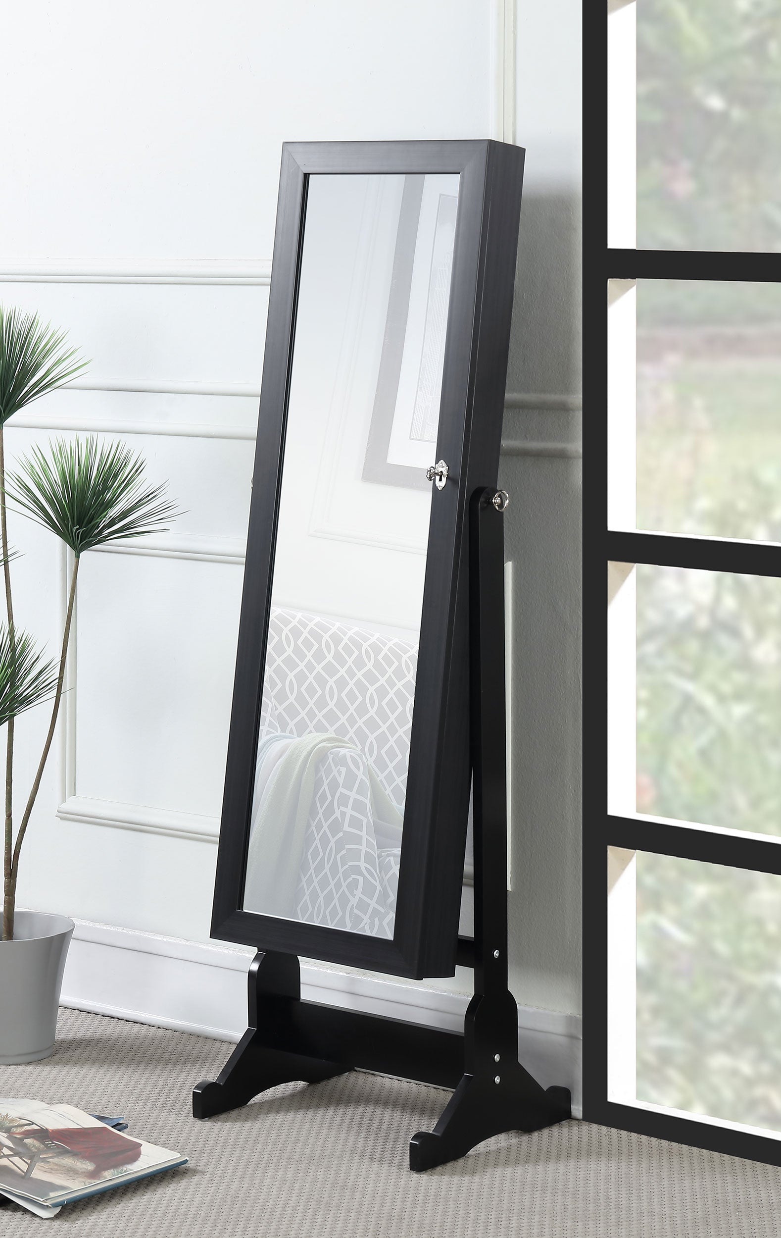 Tutuola Jewelry Cheval Mirror - Ideal Furniture (Fresno,CA)