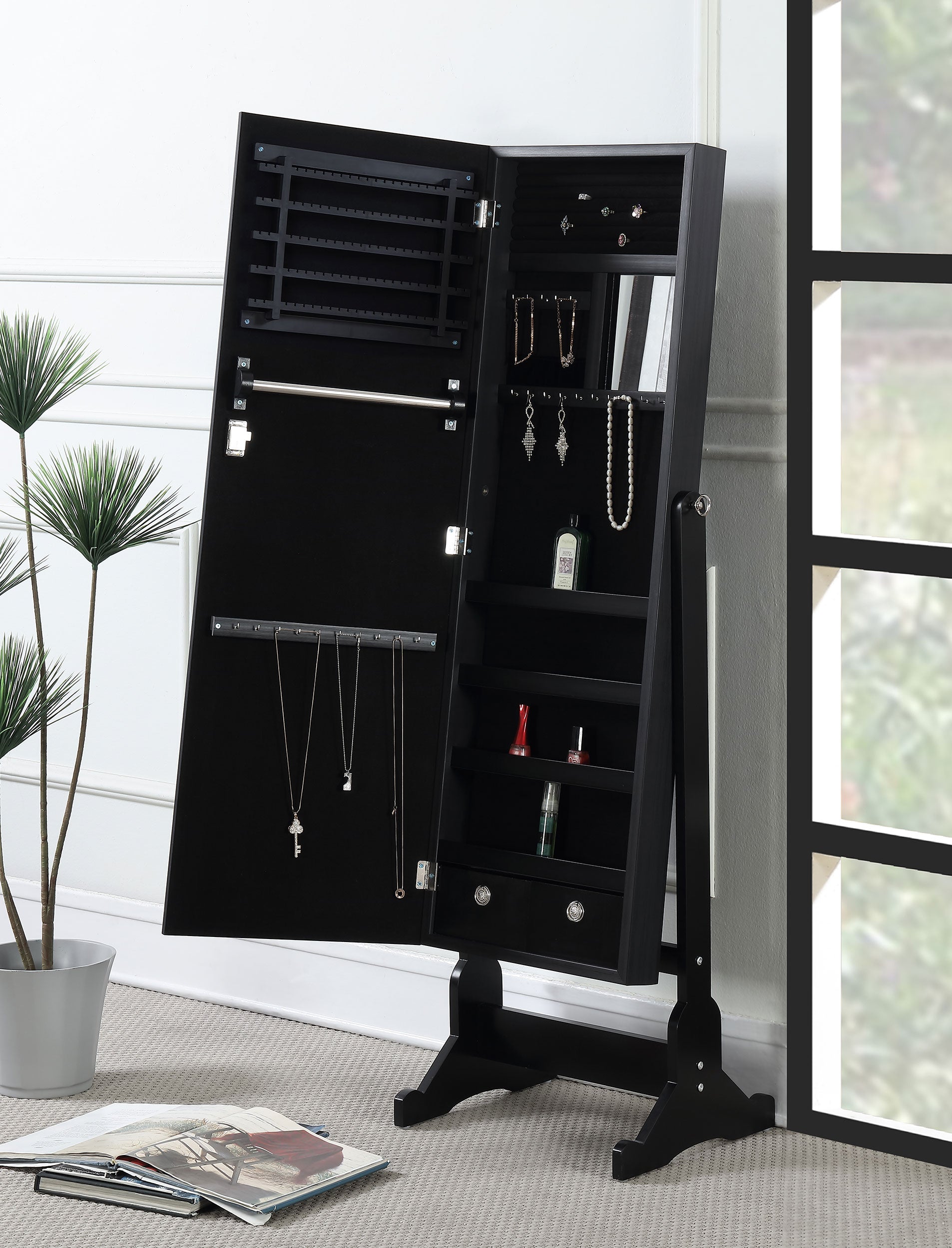 Tutuola Jewelry Cheval Mirror - Ideal Furniture (Fresno,CA)