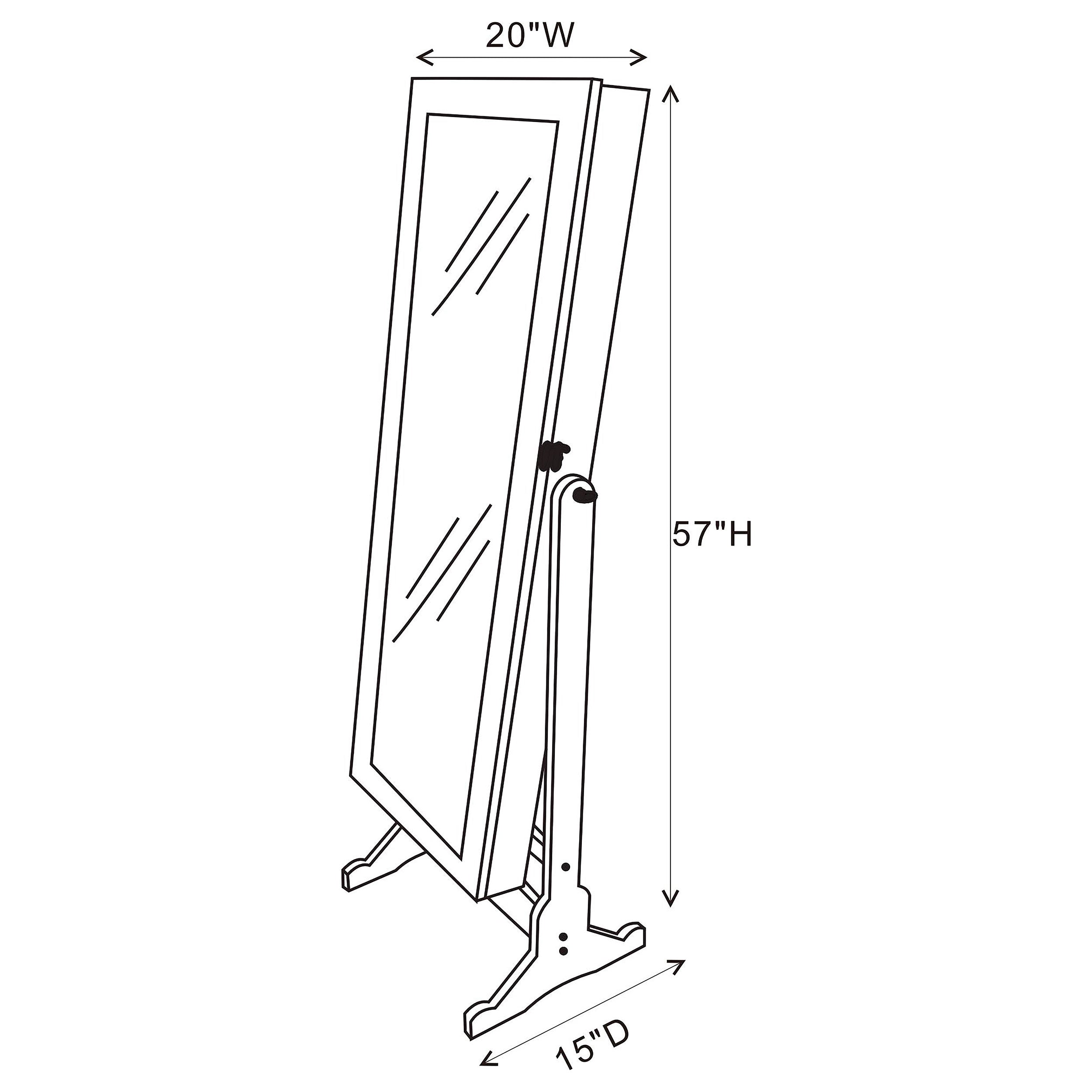 Tutuola Jewelry Cheval Mirror - Ideal Furniture (Fresno,CA)