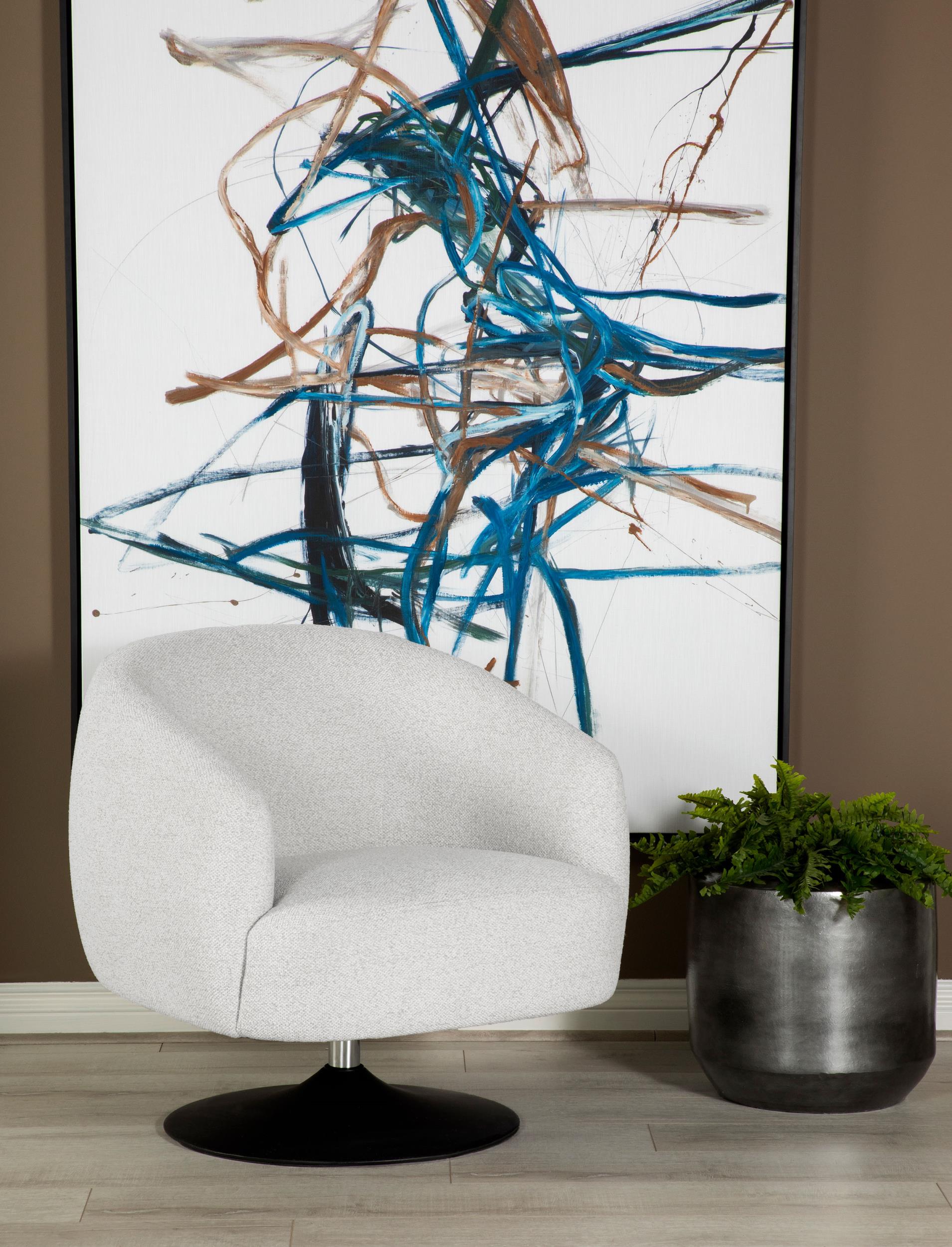 Dave Swivel Accent Chair - Ideal Furniture (Fresno,CA)