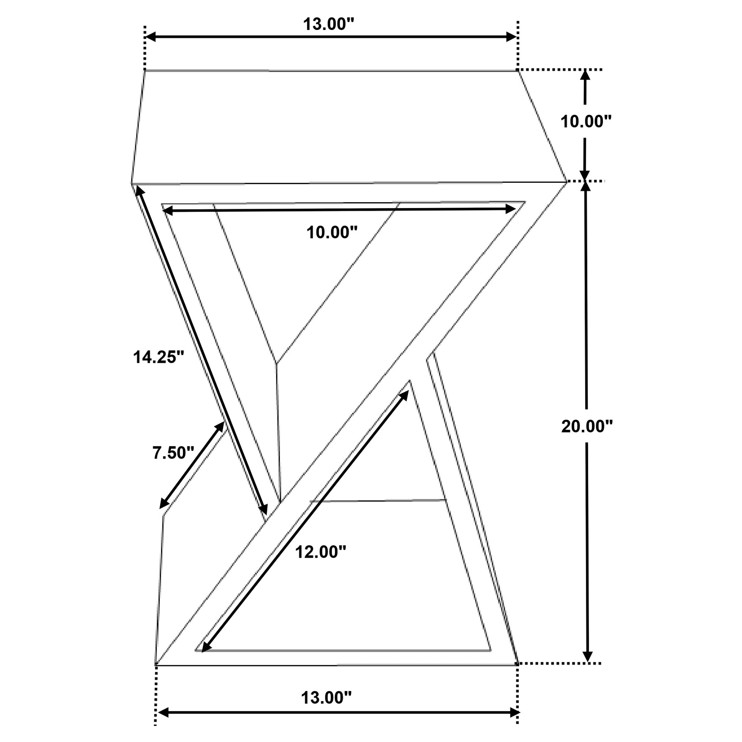 Lily Side Table - Ideal Furniture (Fresno,CA)