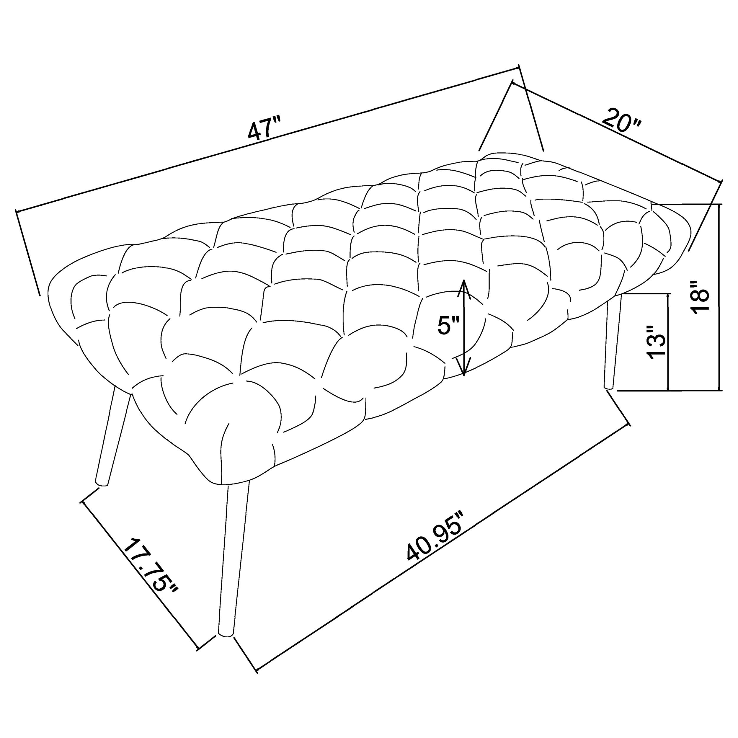 Ella Accent Bench - Ideal Furniture (Fresno,CA)