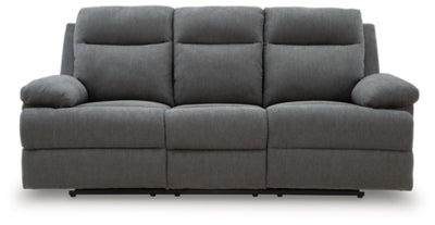 Side-Swipe Reclining Sofa with Drop Down Table - Ideal Furniture (Fresno,CA)