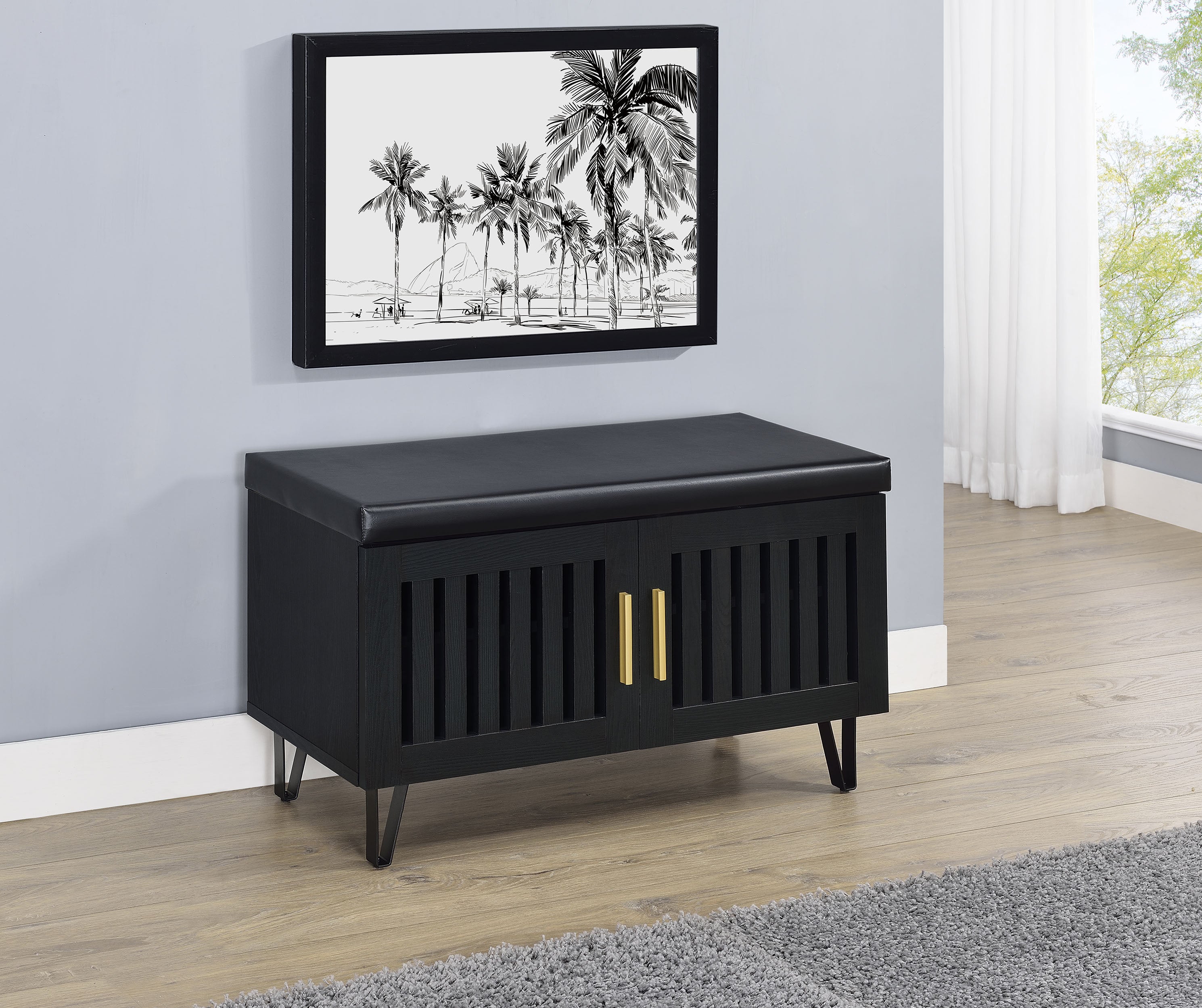 Brixton Storage Bench - Ideal Furniture (Fresno,CA)