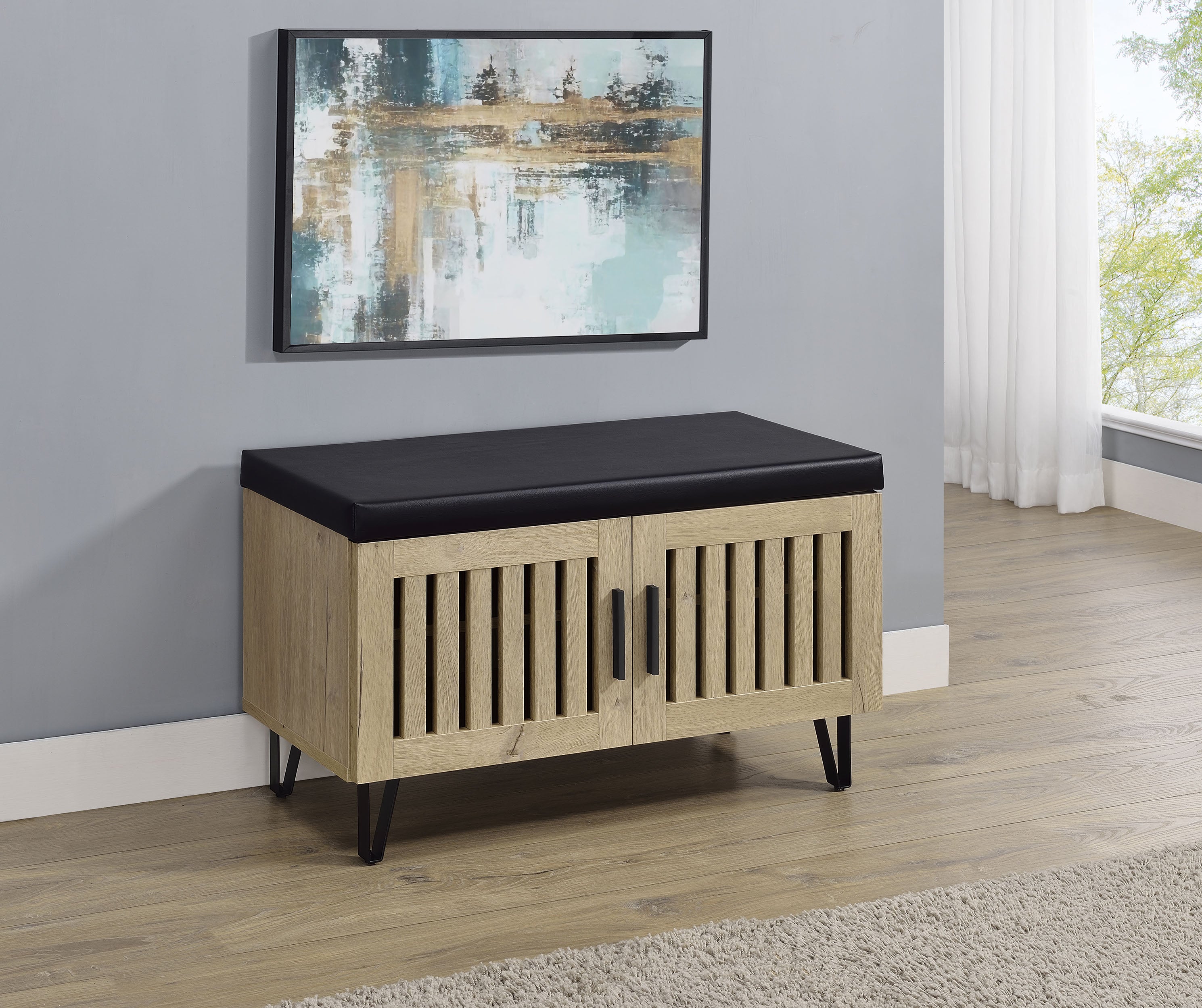Brixton Storage Bench - Ideal Furniture (Fresno,CA)