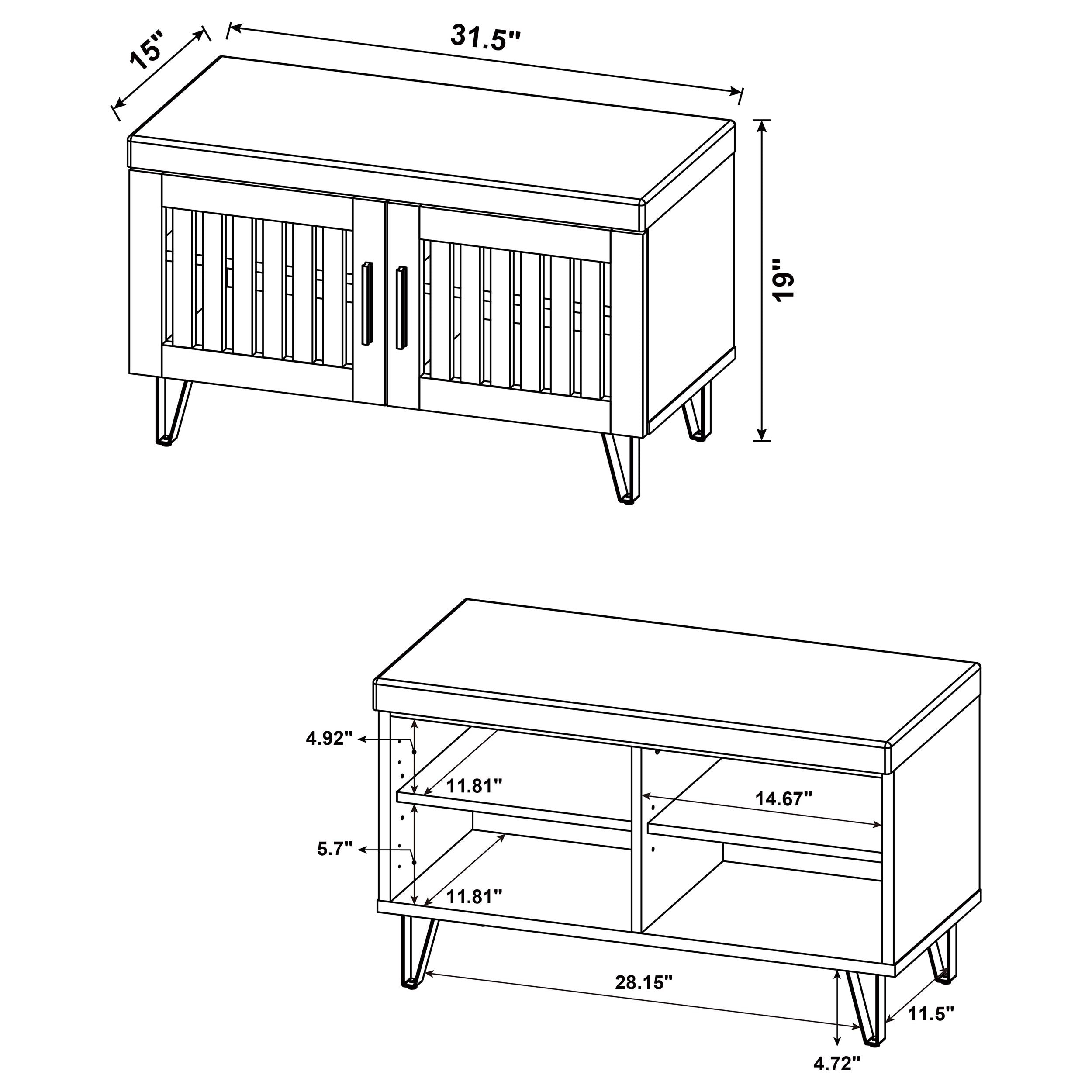 Brixton Storage Bench - Ideal Furniture (Fresno,CA)