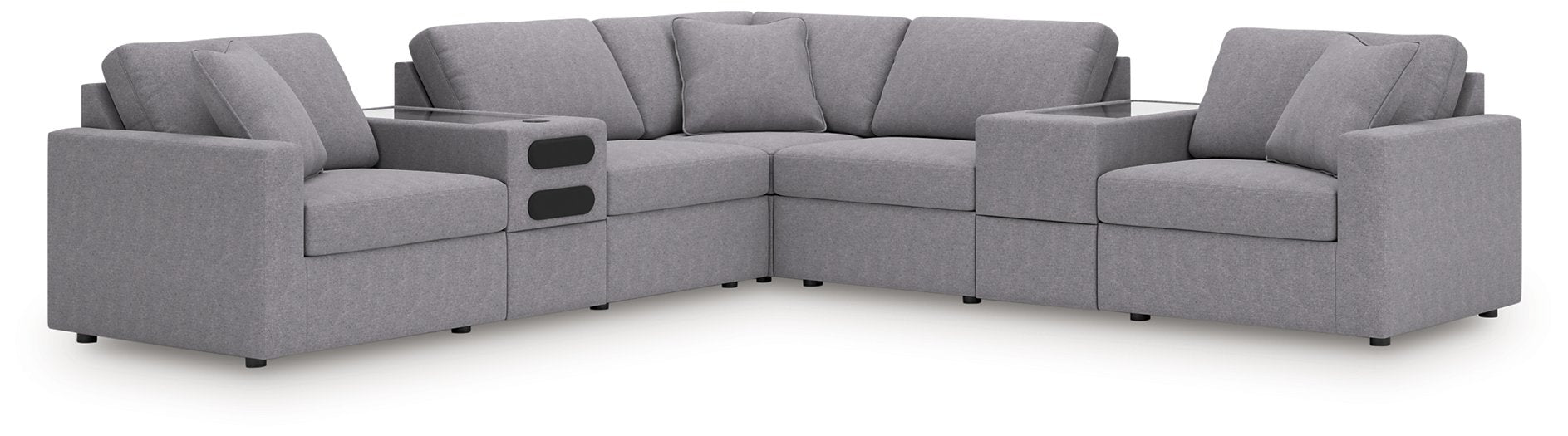 Modmax Balanced Sectional with Audio and Storage Consoles - Ideal Furniture (Fresno,CA)