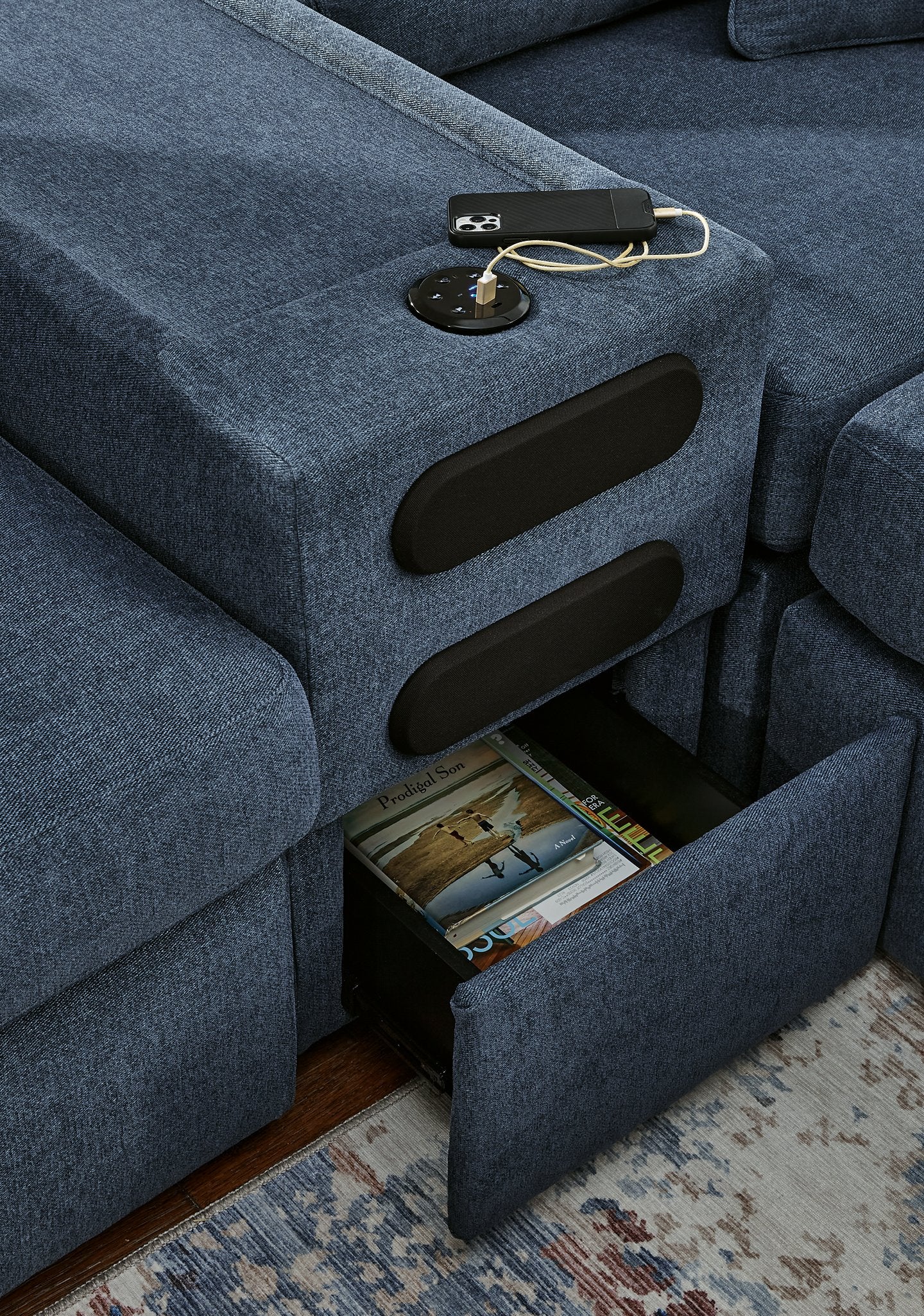 Modmax Sectional with Audio Console - Ideal Furniture (Fresno,CA)