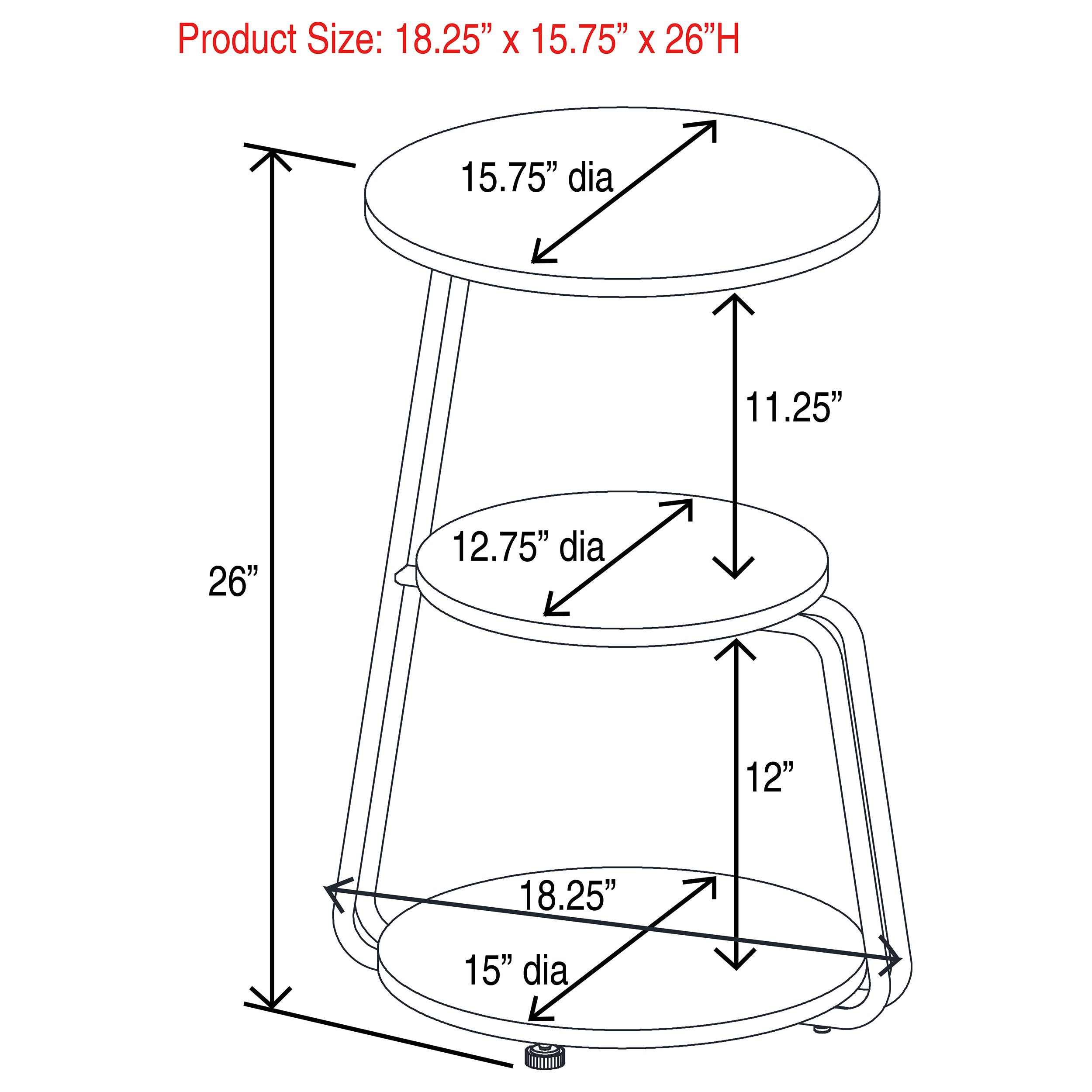 Hilly Side Table - Ideal Furniture (Fresno,CA)