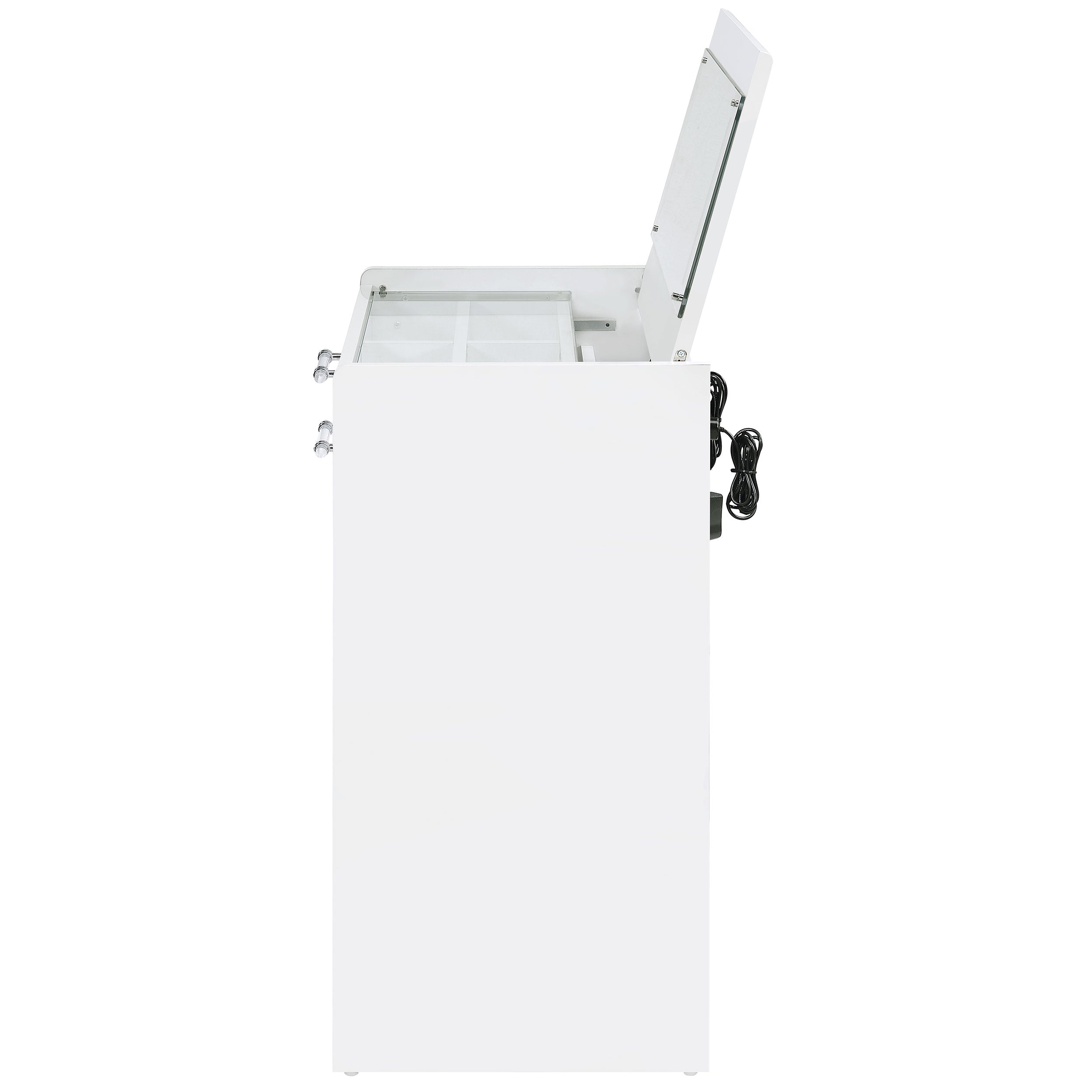 Danbury Makeup Vanity Table with LED Mirror and Stool - Ideal Furniture (Fresno,CA)