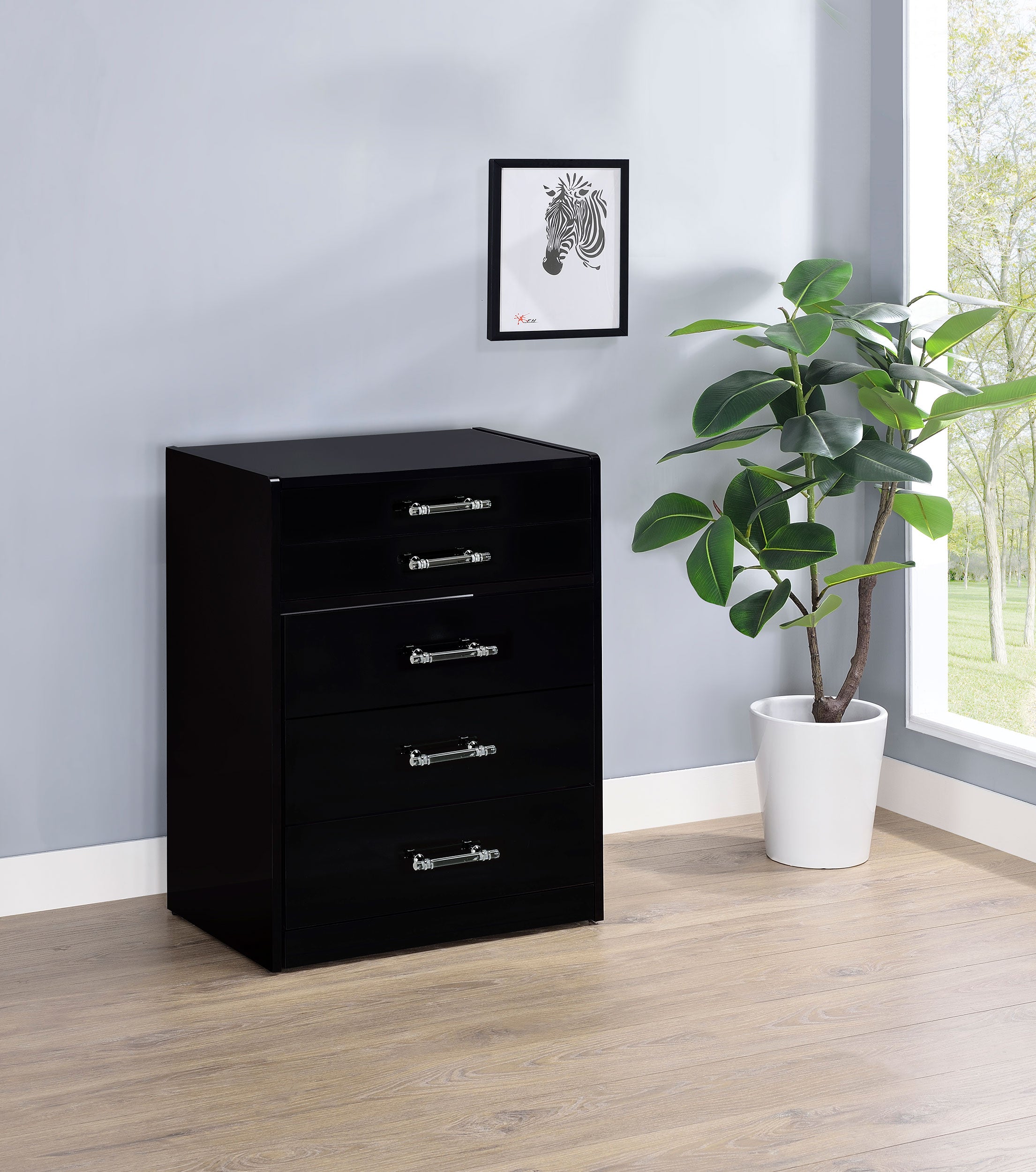 Danbury Makeup Vanity Table with LED Mirror and Stool - Ideal Furniture (Fresno,CA)