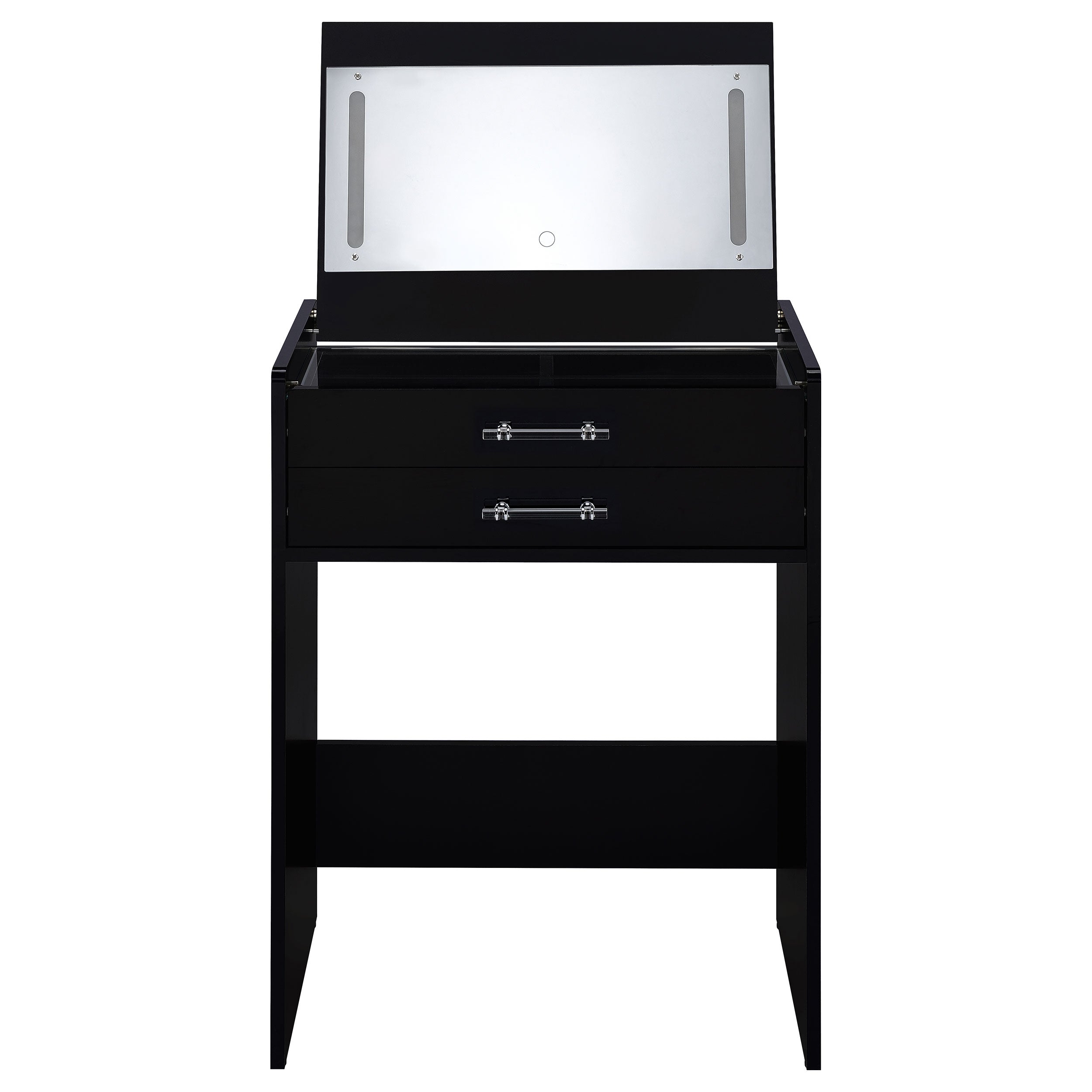 Danbury Makeup Vanity Table with LED Mirror and Stool - Ideal Furniture (Fresno,CA)