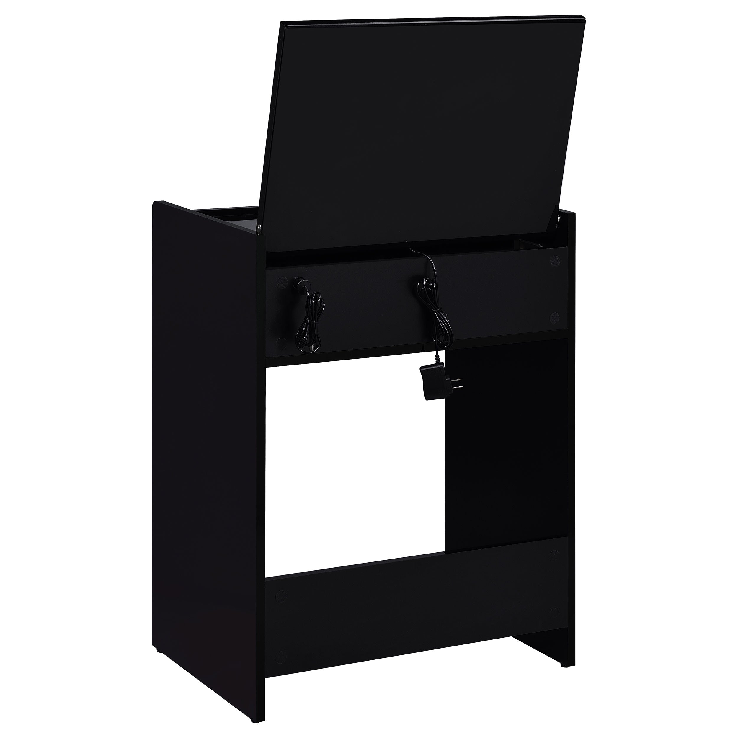 Danbury Makeup Vanity Table with LED Mirror and Stool - Ideal Furniture (Fresno,CA)