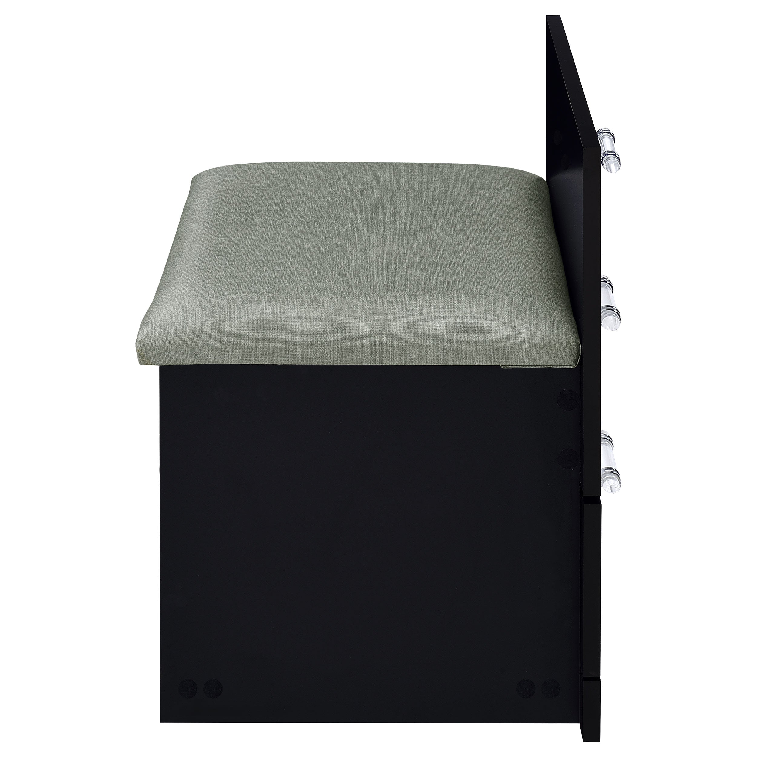 Danbury Makeup Vanity Table with LED Mirror and Stool - Ideal Furniture (Fresno,CA)